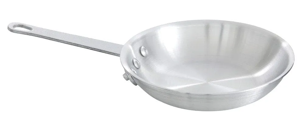Keystone 31H-014 Aluminum Fry Pan, 8" Diam., Natural Finish