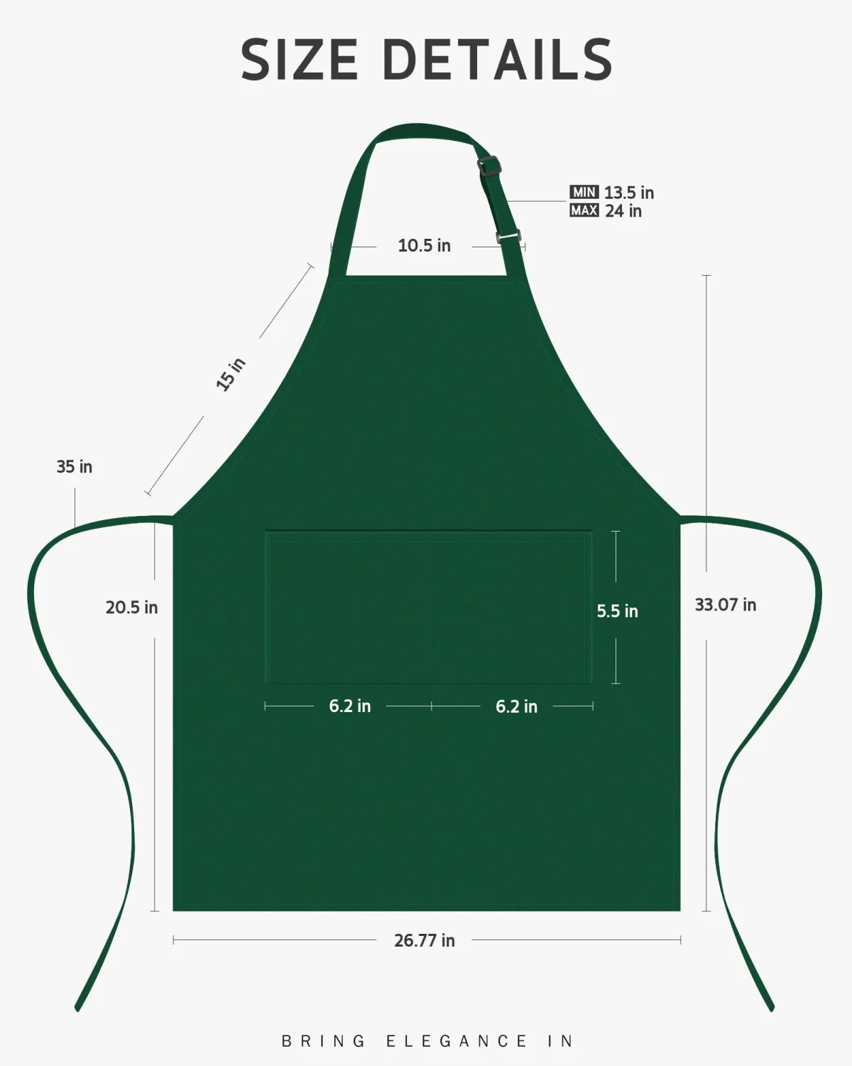 Syntus Chef Apron for Men Women with Pockets, Thick Grilling BBQ Apron