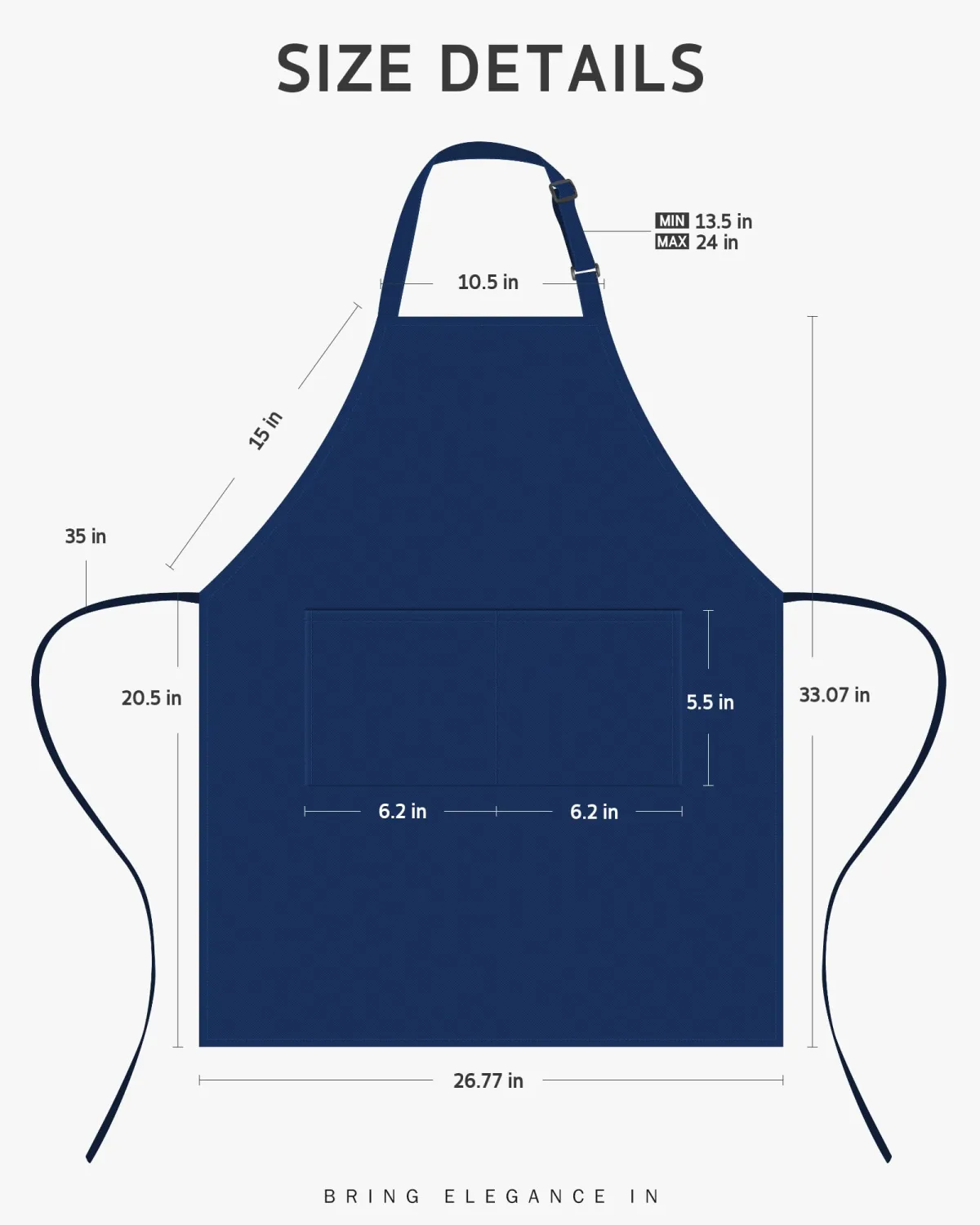 Syntus Chef Apron for Men Women with Pockets, Thick Grilling BBQ Apron