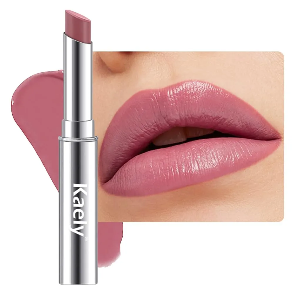 evpct Mauvy Pink Hydrating Creamy Lipstick Waterproof for Women, 14#