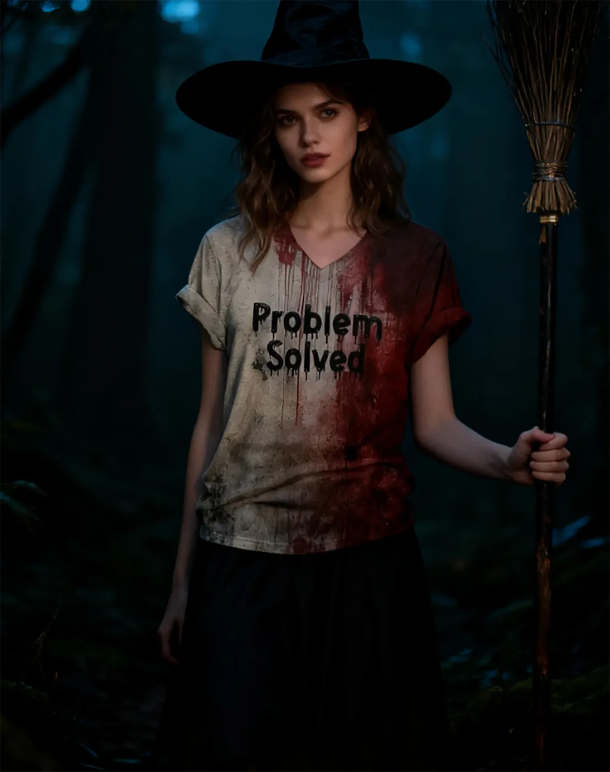 Halloween Shirts for Women Halloween Blood Stain Graphic Tees Tops