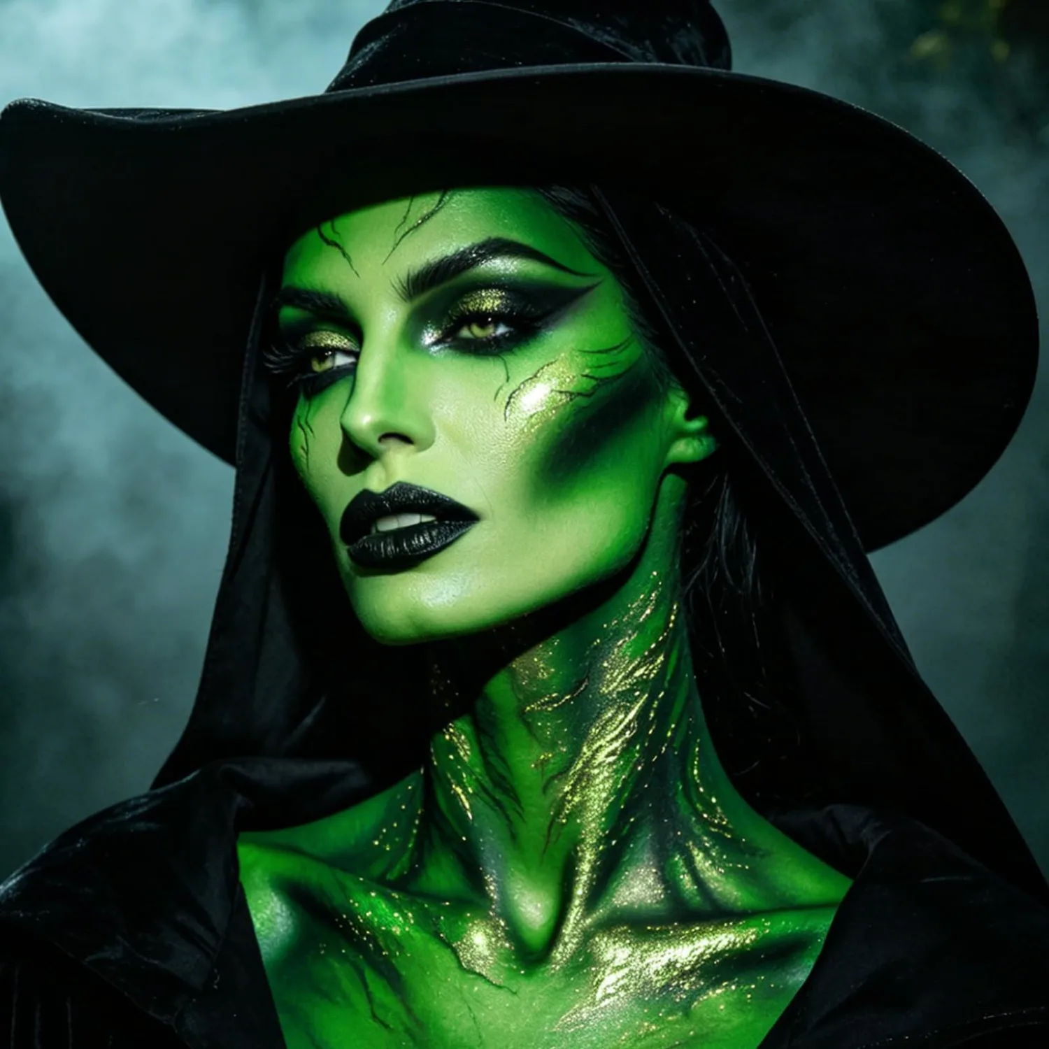 Light Green Face Body Paint, Water Based Face Painting Makeup