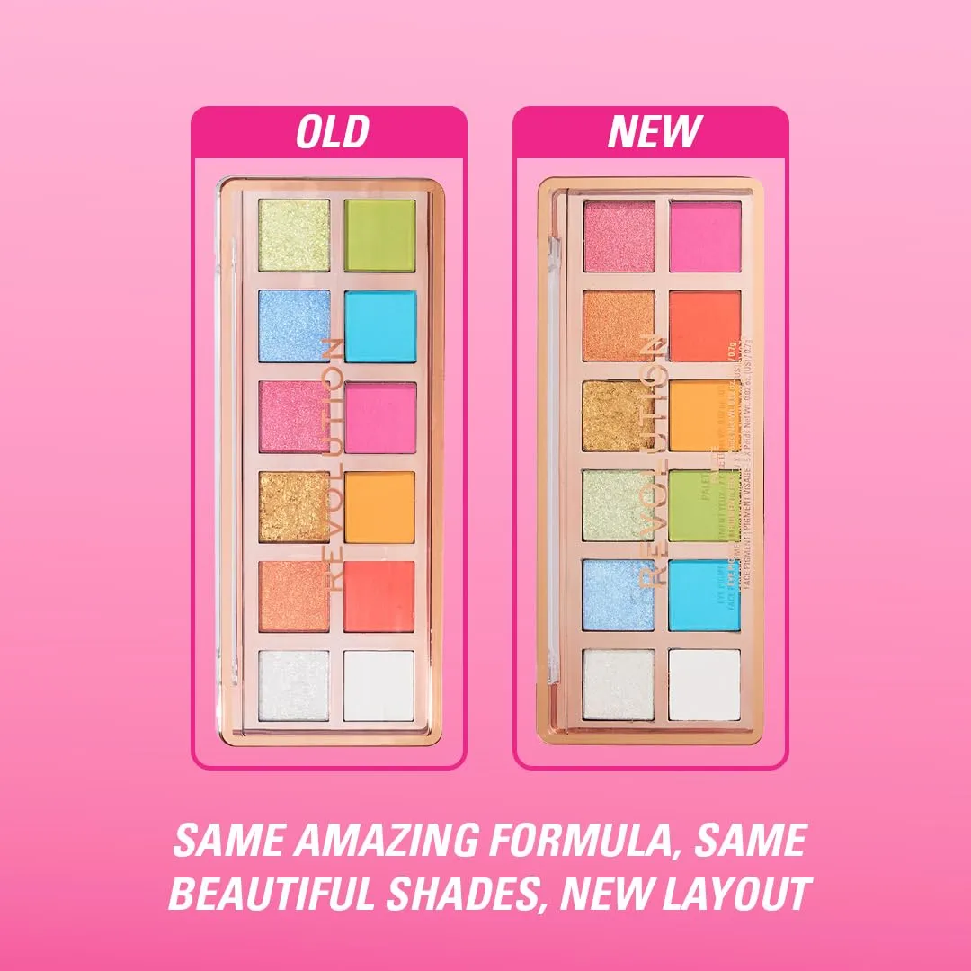 Revolution The Vibrant Icon Brights Palette, 12 Shades