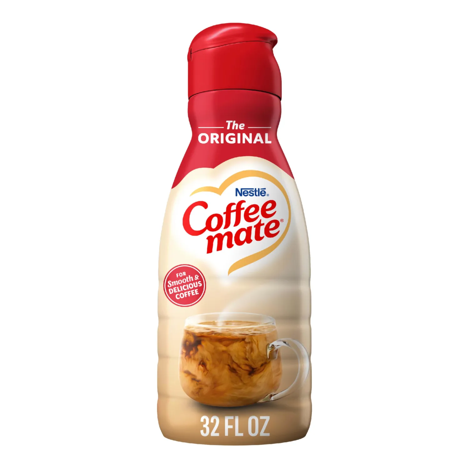 Coffee mate Original Flavored Coffee Creamer, Non-Dairy, Gluten-Free, Liquid Creamer for Coffee, Cholesterol Free, 63 Servings