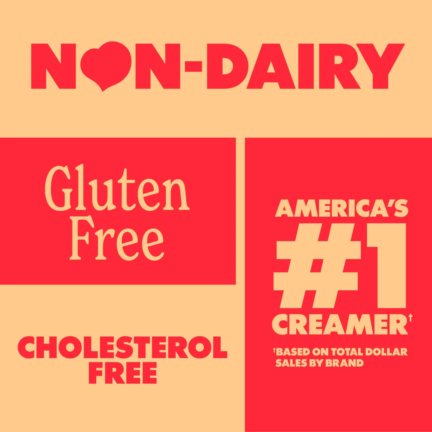 Coffee mate Original Flavored Coffee Creamer, Non-Dairy, Gluten-Free, Liquid Creamer for Coffee, Cholesterol Free, 63 Servings