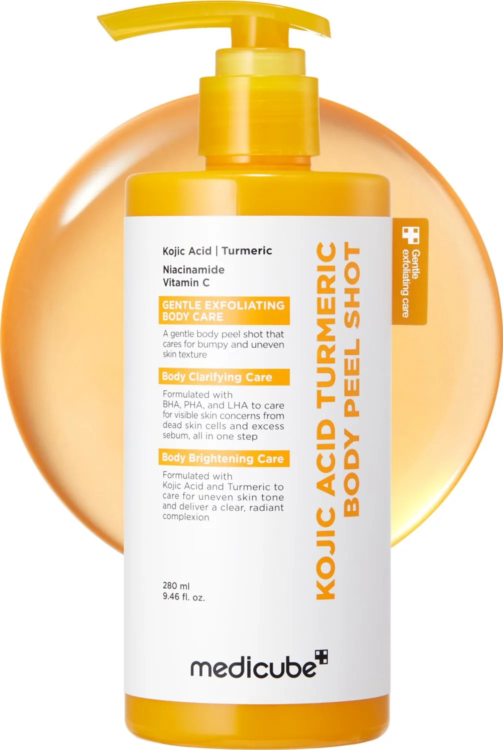 medicube Body Peel Shot with Kojic Acid and Turmeric 9.46 fl.oz (Pack of 2)