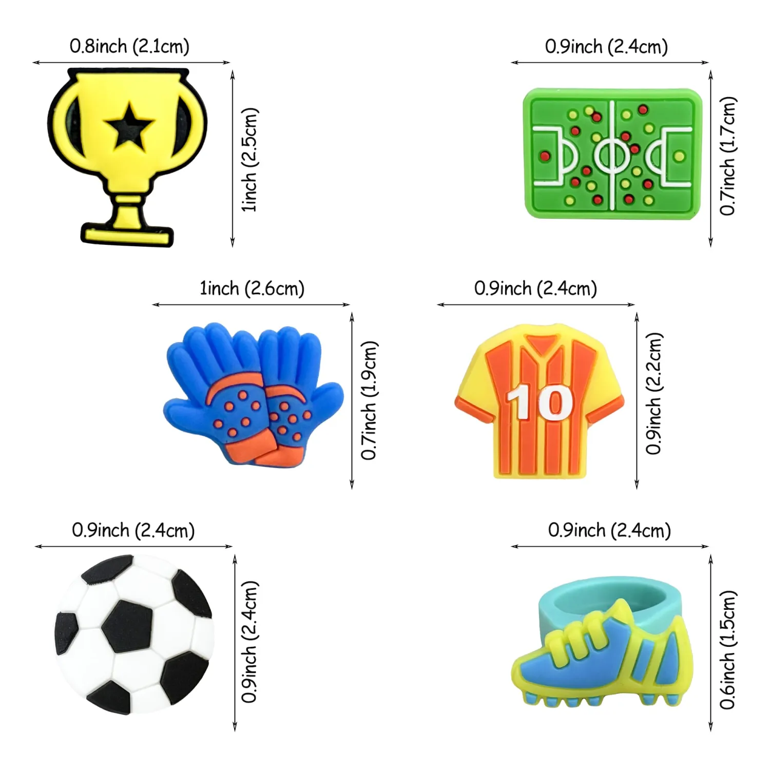 24 PCS Soccer Cupcake Toppers Football Rings Soccer Ball Cupcake Picks Sport Party Decorations Football Theme Birthday Party Baby Shower Kids Boys Men Birthday Party Decorations Supplies