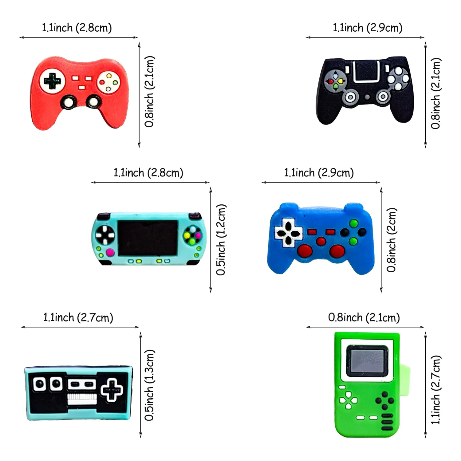 24 PCS Video Game Cupcake Rings Toppers Decorations Video Game Birthday Party Decorations Game On Cupcake Toppers for GamePad Theme Baby Shower Birthday Anniversary Party Decoration Supplies