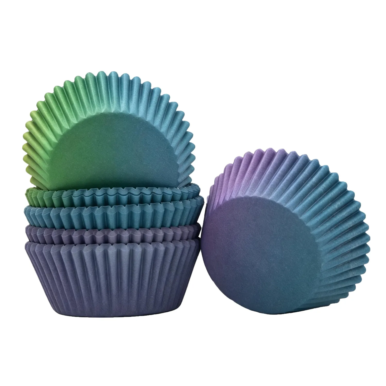 Standard Baking Cups, Printed Color Cupcake Liners, 150-Count