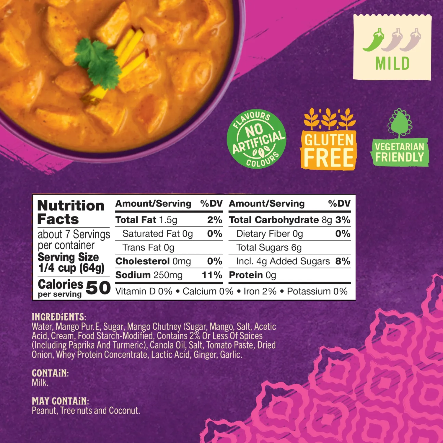 Pataks Mango Curry Simmer Sauce 15 oz and BBQ Tandoori Chicken Seasoning Rub 0.88 oz Variety Pack - Mild & Creamy Indian Curry Sauce with Bold Tandoori Masala Spice Rub for Chicken and Vegetables