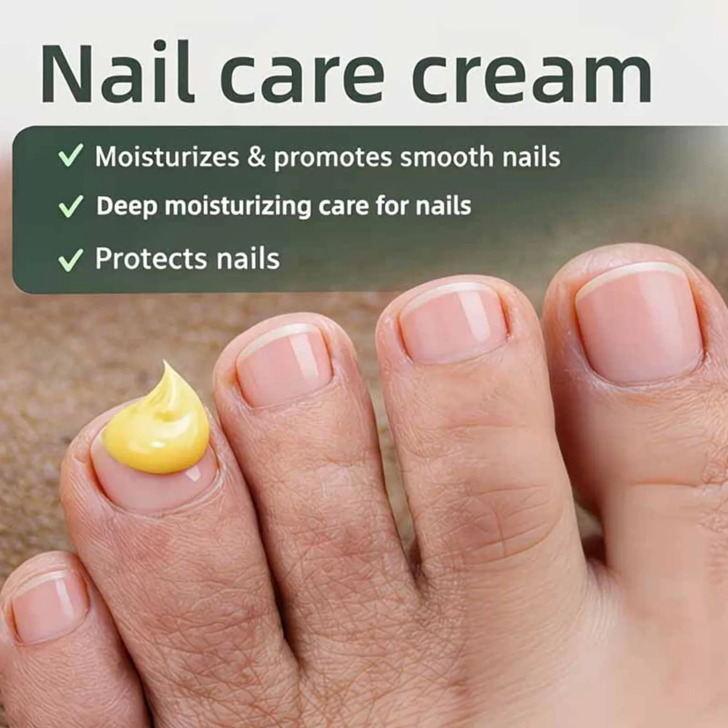 Nail Care Cream, Moisturizing Cuticle Cream for Dry & Brittle Looking Nails