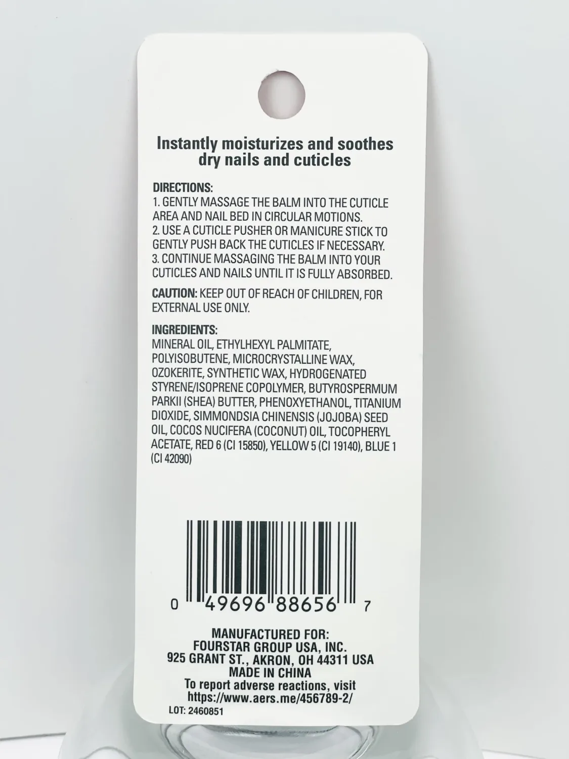 b.pure Cuticle Oil Balm .12 oz
