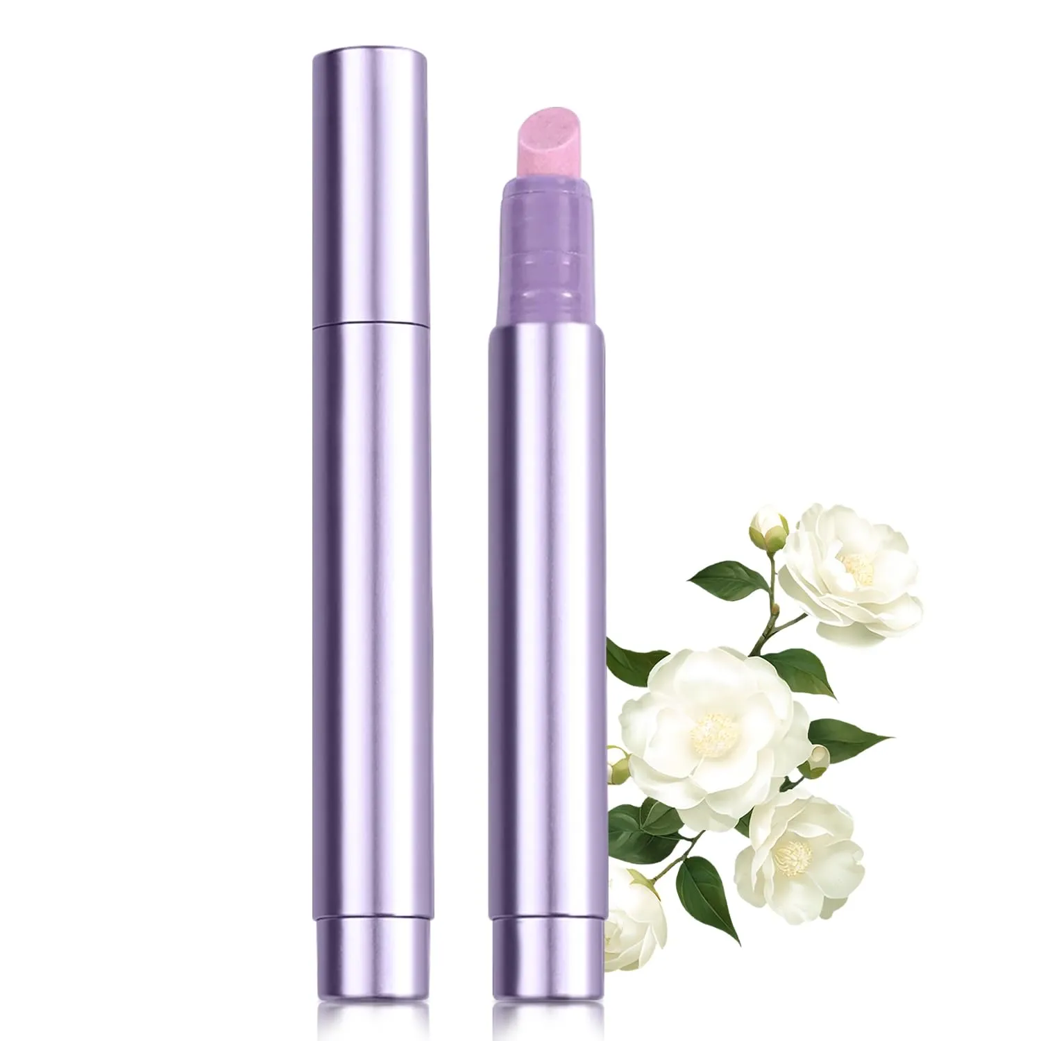3-IN-1 Cuticle Oil Pen with Ceramic Cuticle Pusher Pen File Dry Care Nail Oil Pen for Nail Strengthener and Growth Moisturize Soften Nail Repair for Damaged Nails Light Fragrance