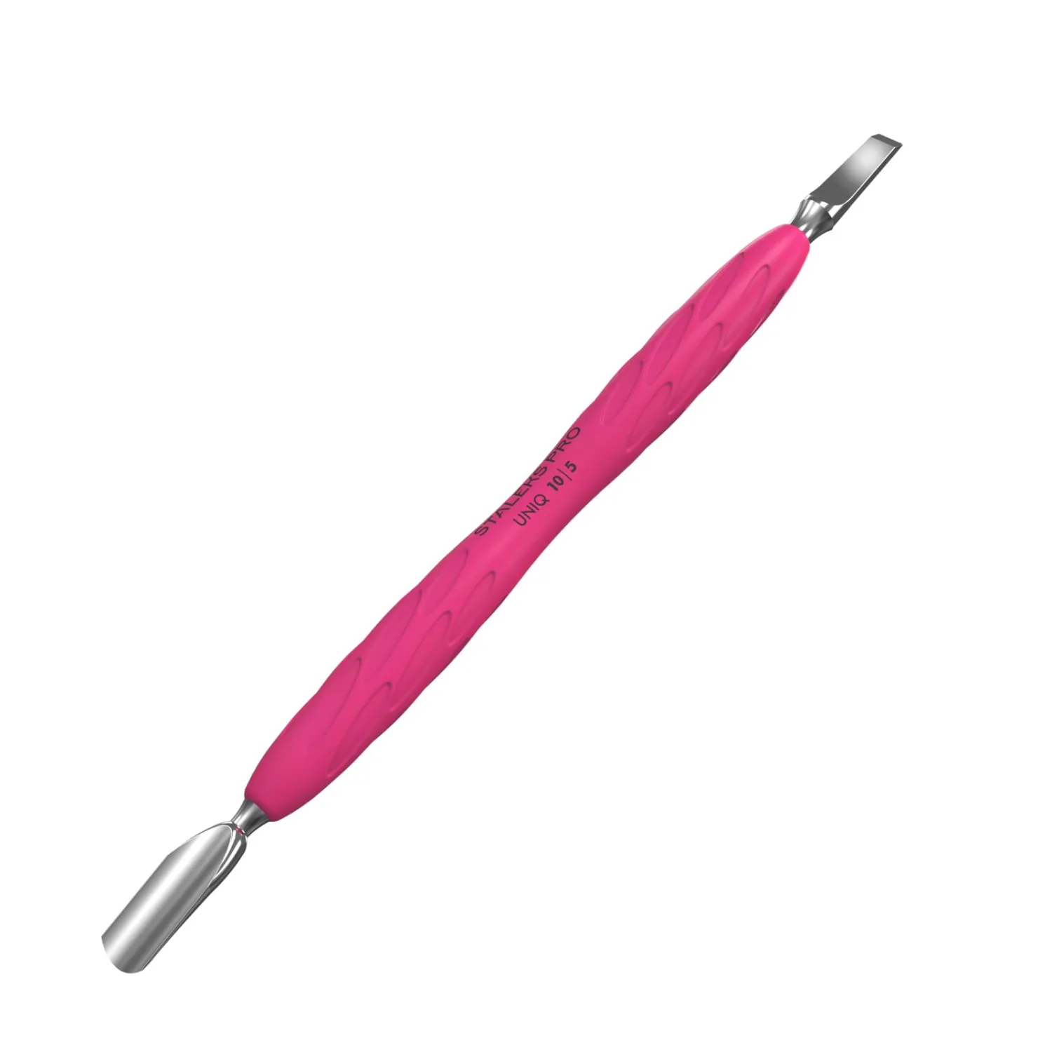 STALEKS PRO UNIQ Cuticle Pusher, Rounded & Straight Blade