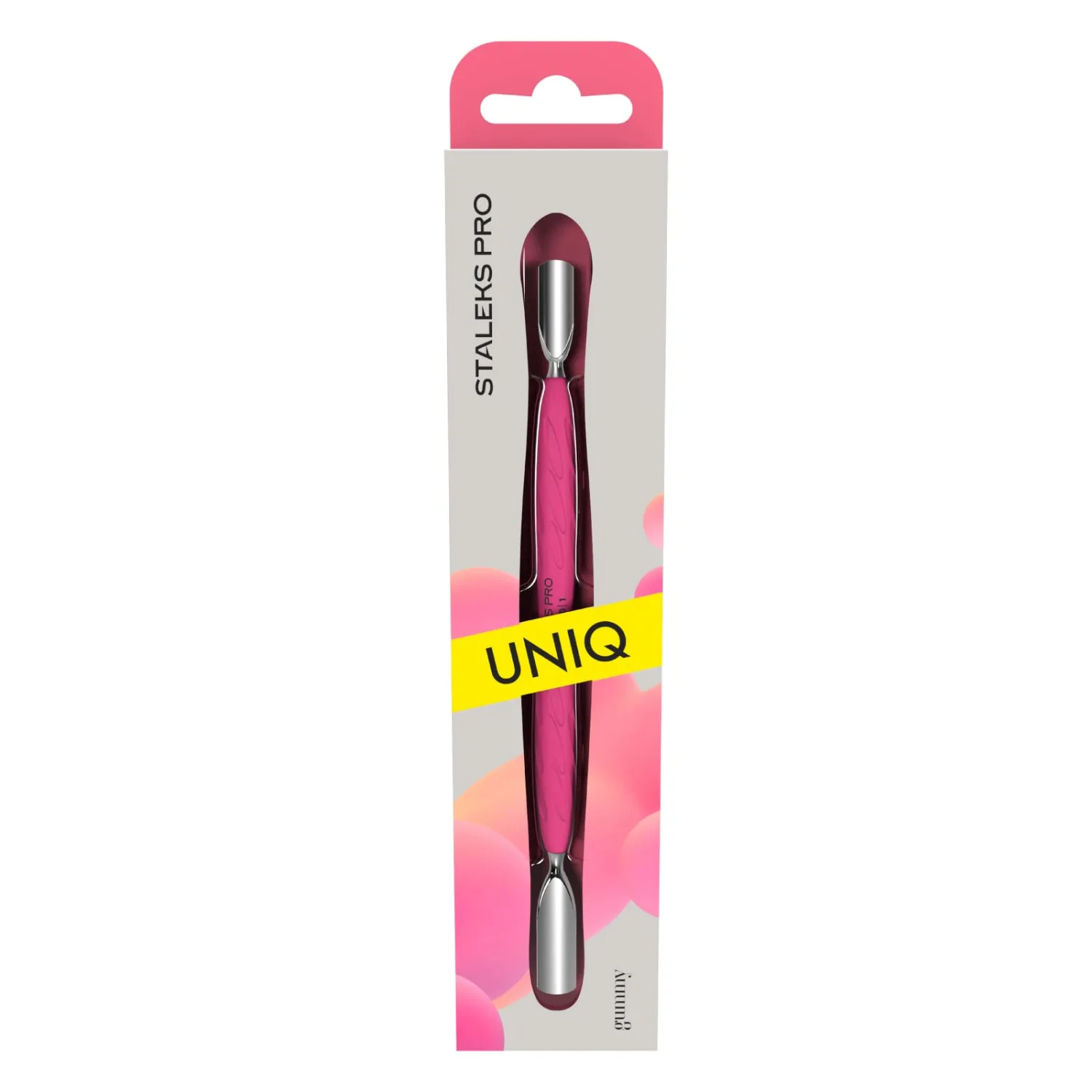 STALEKS PRO UNIQ Cuticle Pusher, Wide & Narrow Rounded Ends