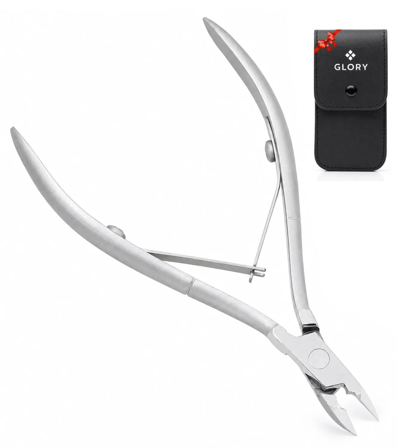 GLORY Professional Cuticle Nipper, Ultra-Sharp Stainless Steel Cuticle Trimmer Double Spring, Precision Dead Skin Remover & Hangnail Clipper for Manicure Pedicure, Nail Tech Grade Manicure Tools