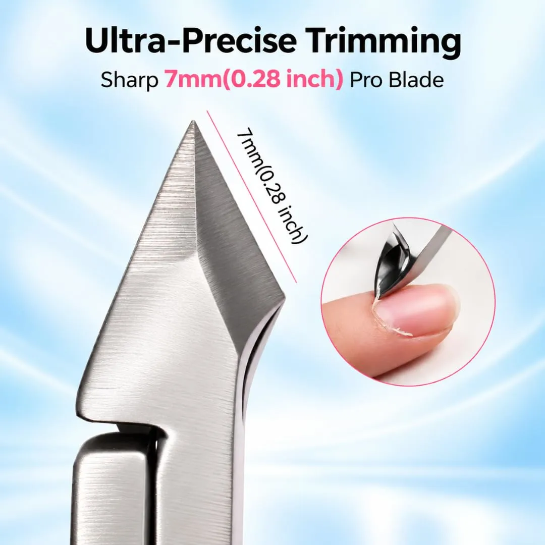 Cuticle Nippers & Pusher, Manicure & Pedicure Nail Tool