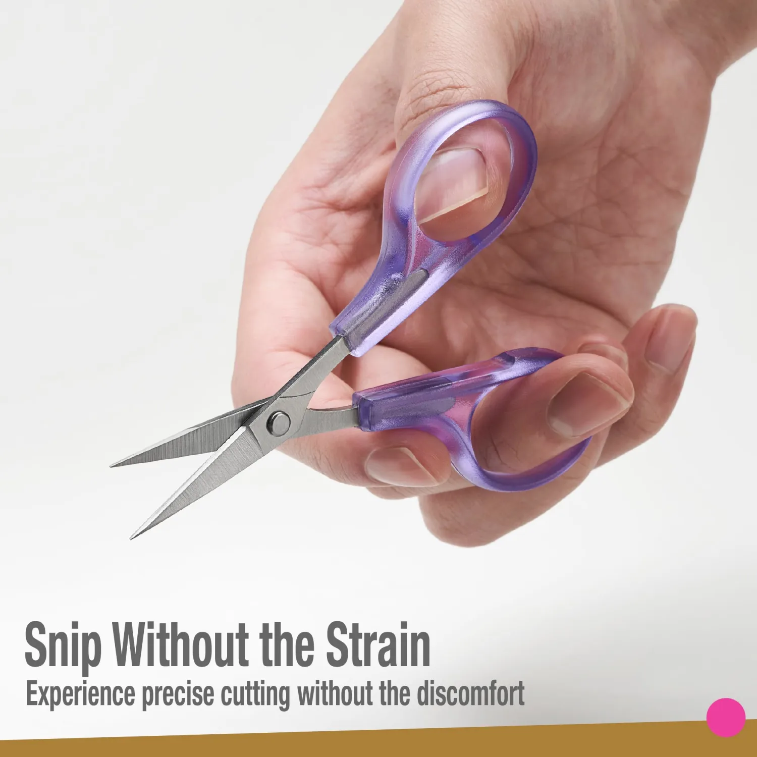 Beaditive High Precision Detail Scissors Set (2-Pc) Sharp, Fine Tips | Paper Cutting, Scrapbooking, Sewing, Crafting | Stainless Steel | Protective Cover (Jelly)