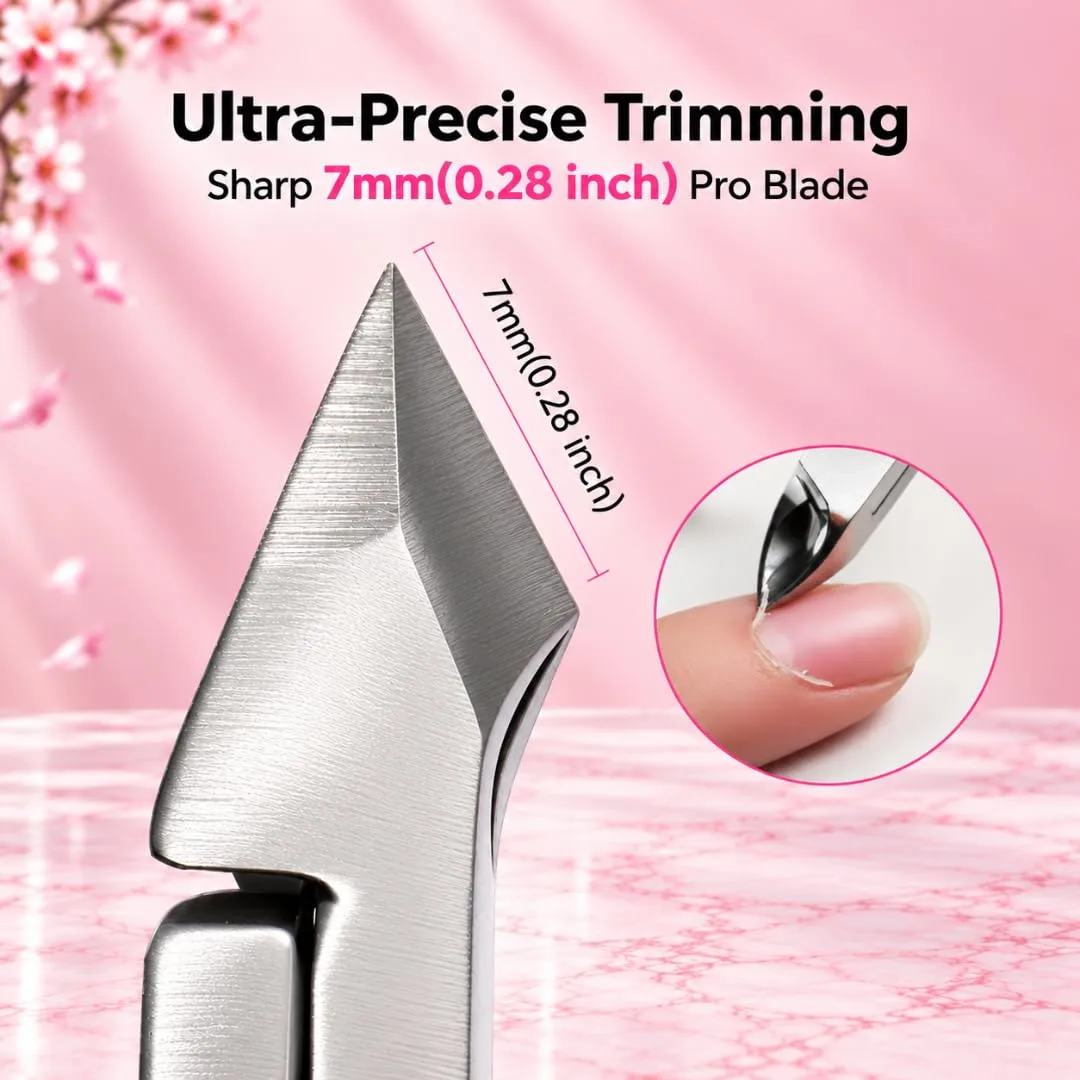 Cuticle Trimmer & Nippers with Cuticle Pusher Nail Tool