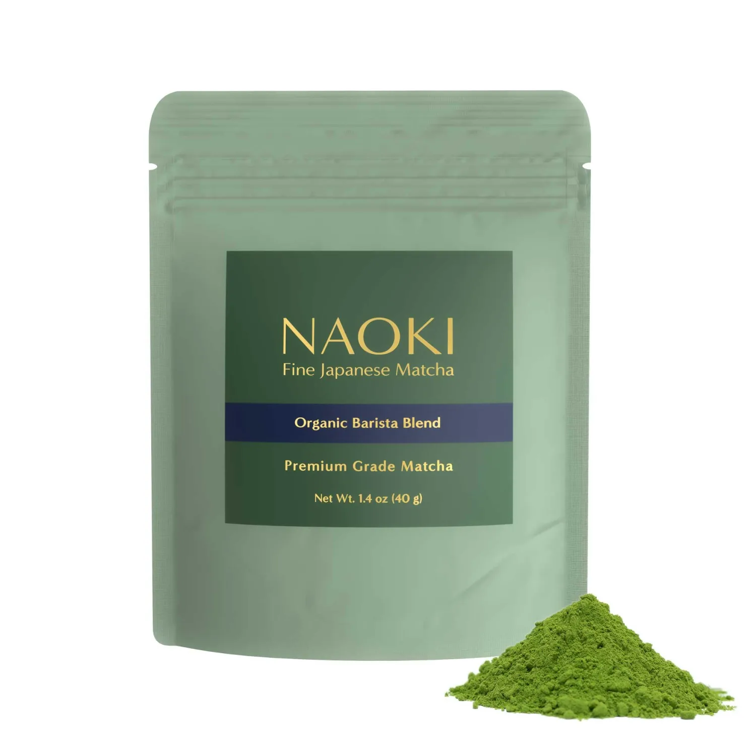 Naoki Matcha Organic Barista Blend Matcha Green Tea Powder, 40g/1.4oz