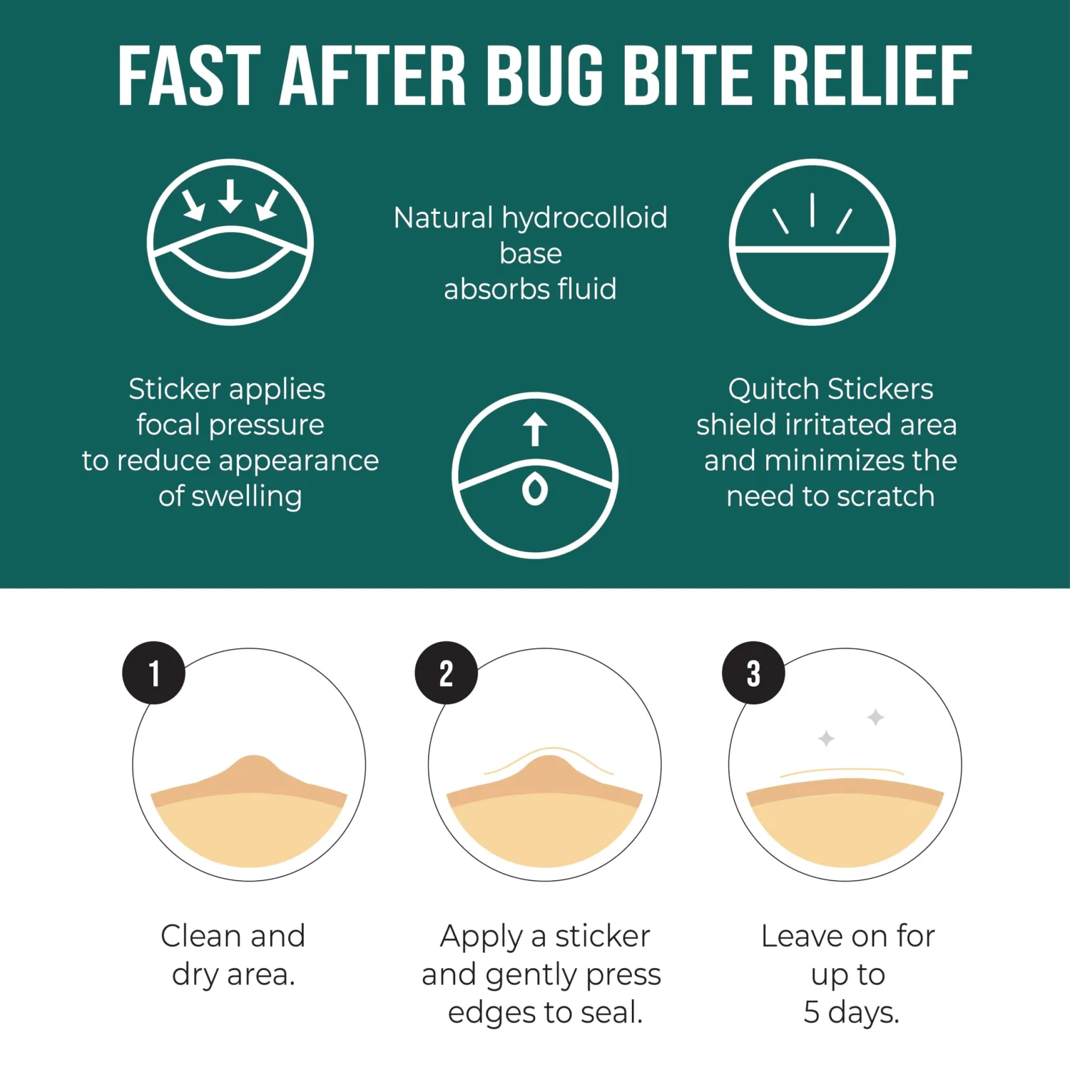 quitch Mosquito Bite Relief Magic Theme Patches, Bug Bite Anti Itch Cream Alternative for Kids and Baby, Insect Bite Relief, After Bite Relief, Travel Essential for Summer Camp, Cruise and Outdoors