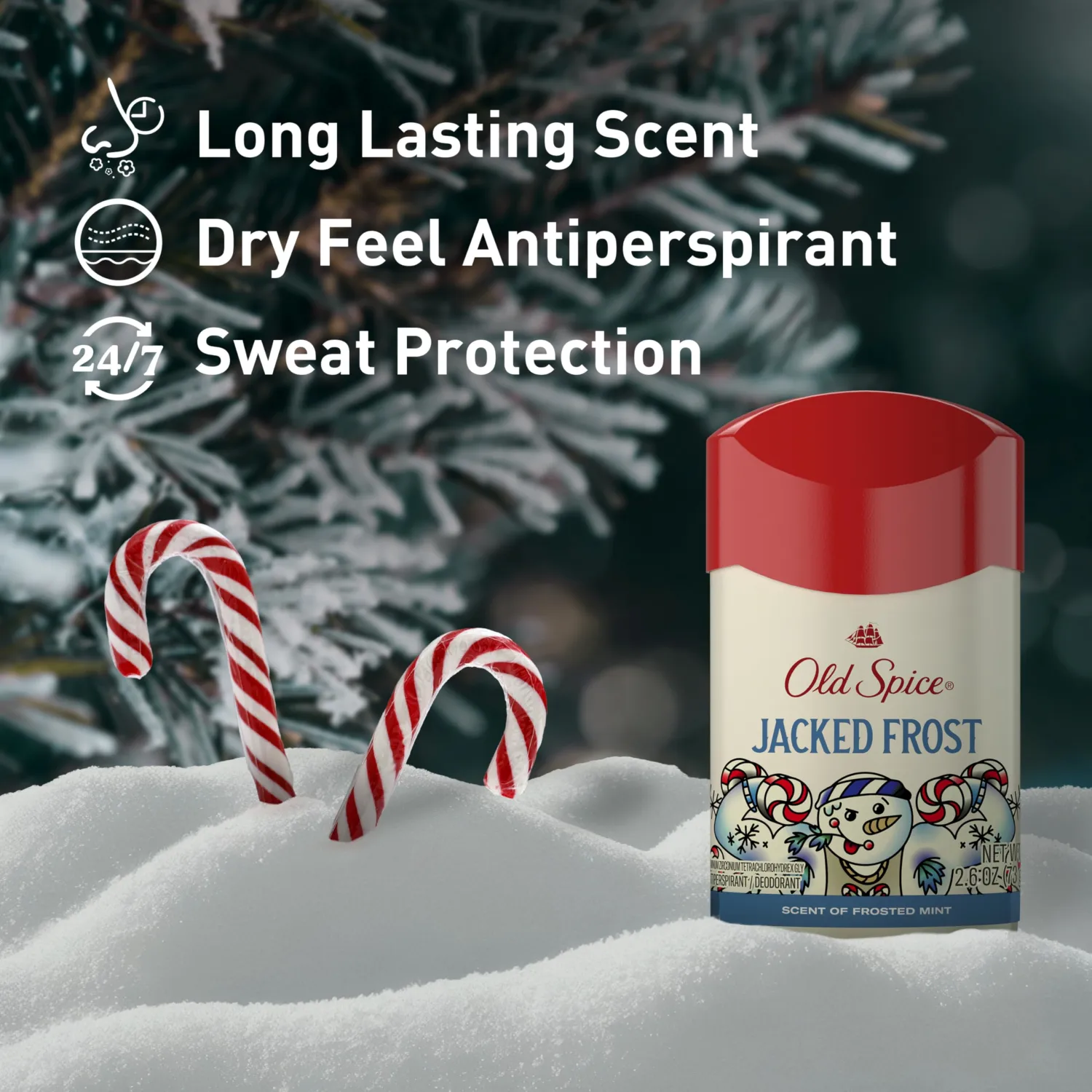 Old Spice Antiperspirant Deodorant for Men, Jacked Frost Scent, 2.6 oz