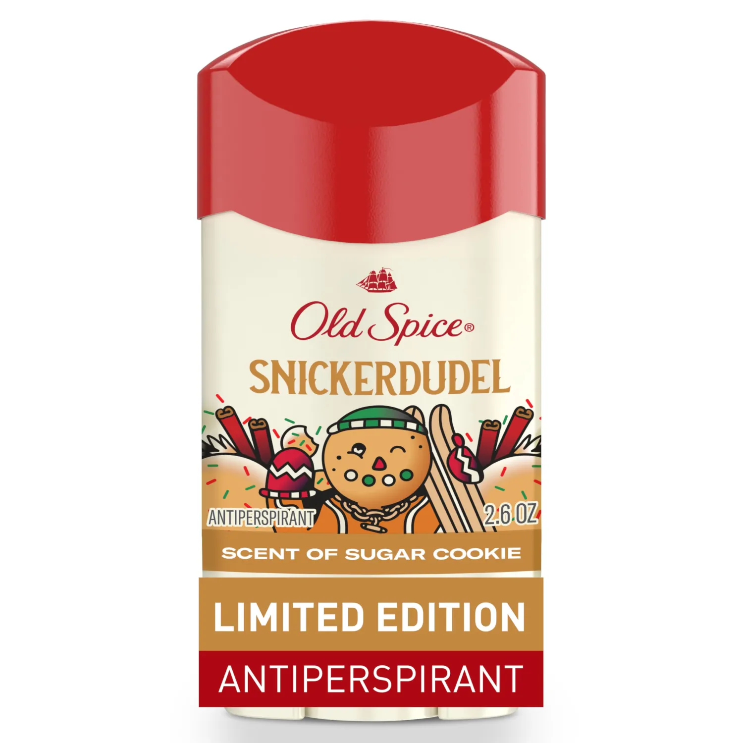 Old Spice Antiperspirant Deodorant for Men, Snickerdudel Scent, 2.6 oz