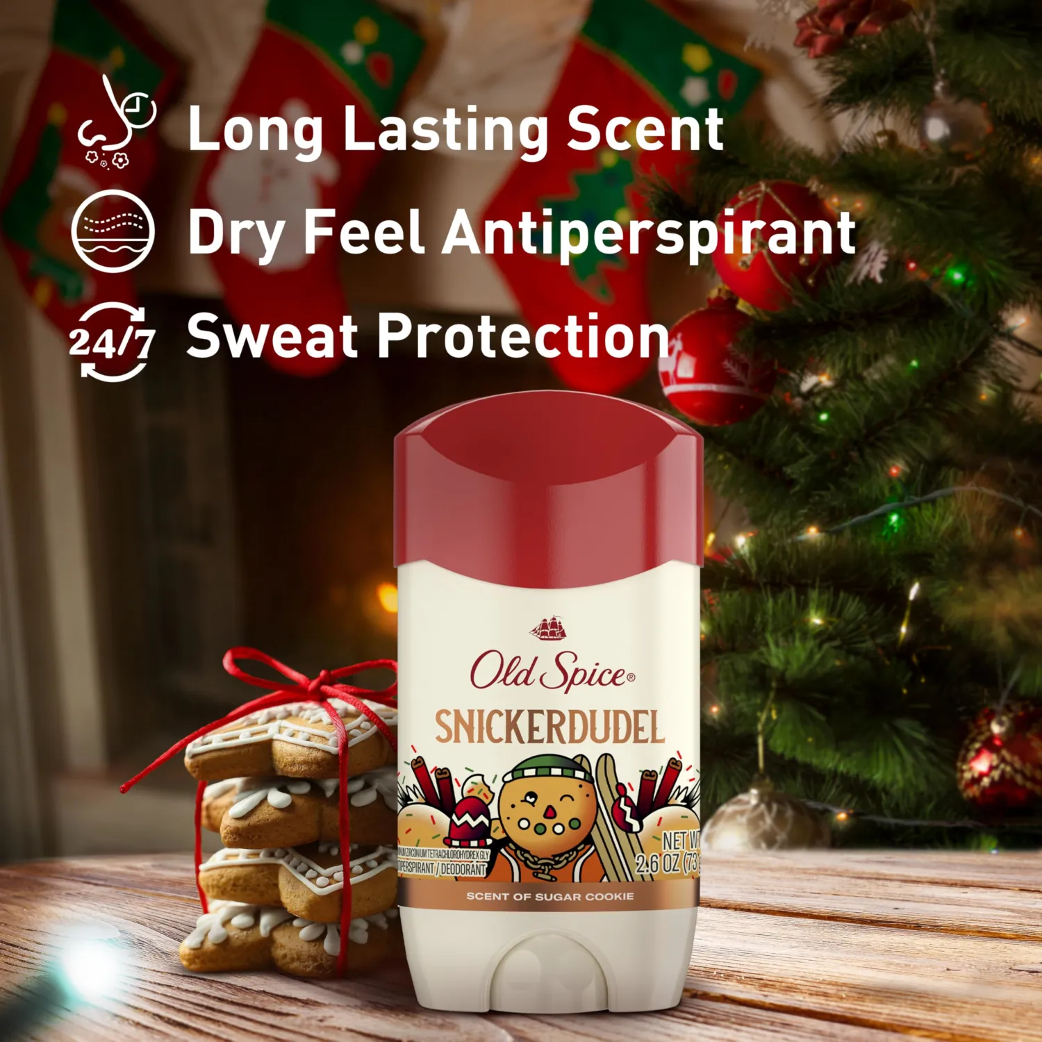 Old Spice Antiperspirant Deodorant for Men, Snickerdudel Scent, 2.6 oz