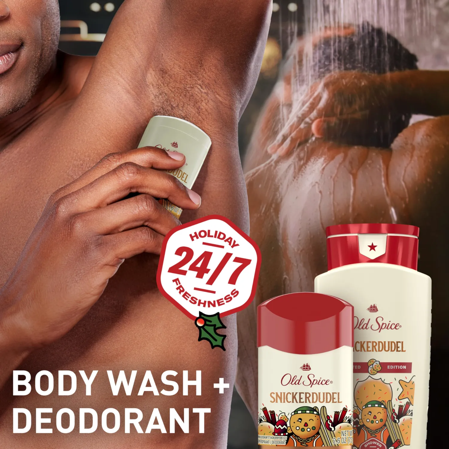 Old Spice Antiperspirant Deodorant for Men, Snickerdudel Scent, 2.6 oz
