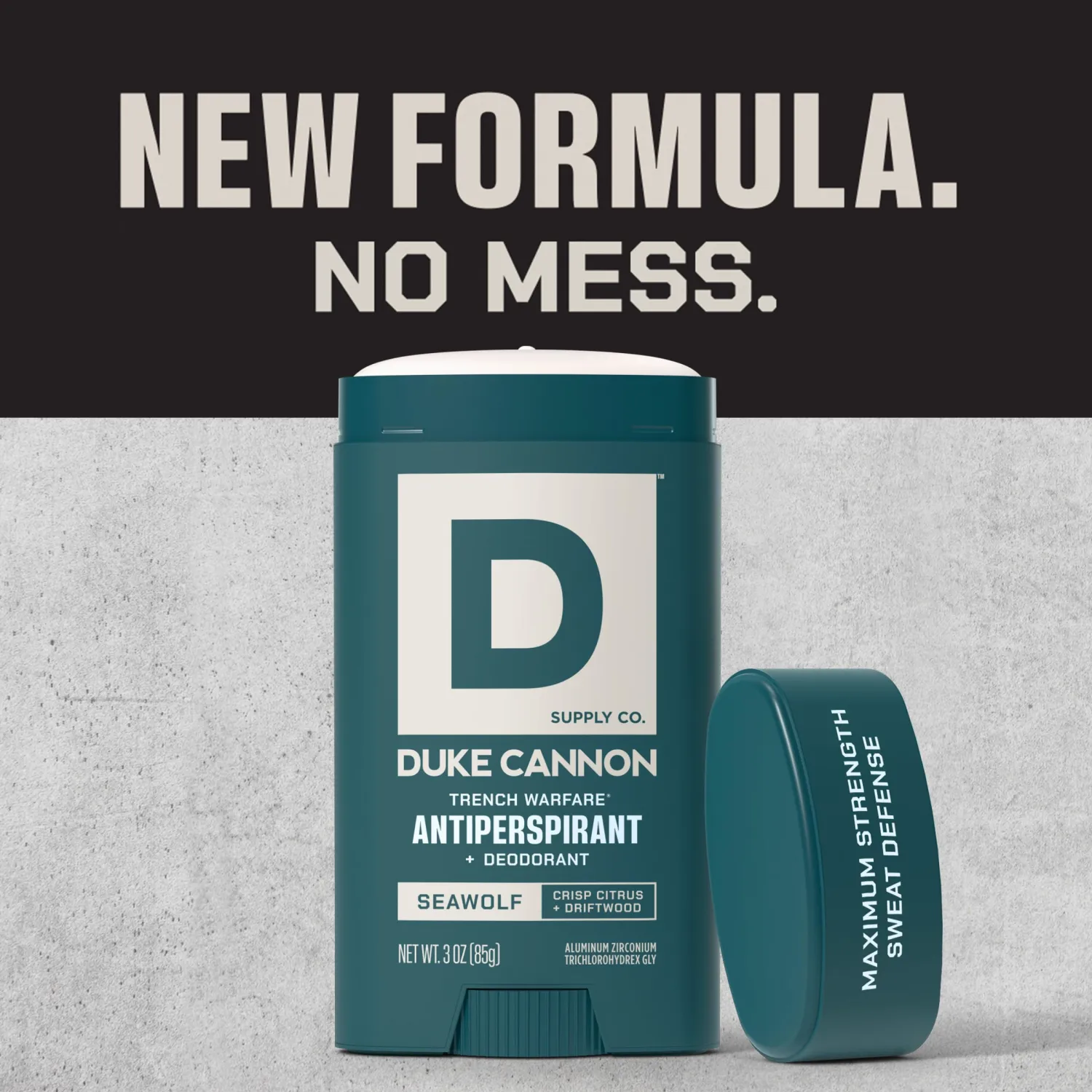 Duke Cannon Seawolf Aluminum Free Deodorant for Men - 3 oz