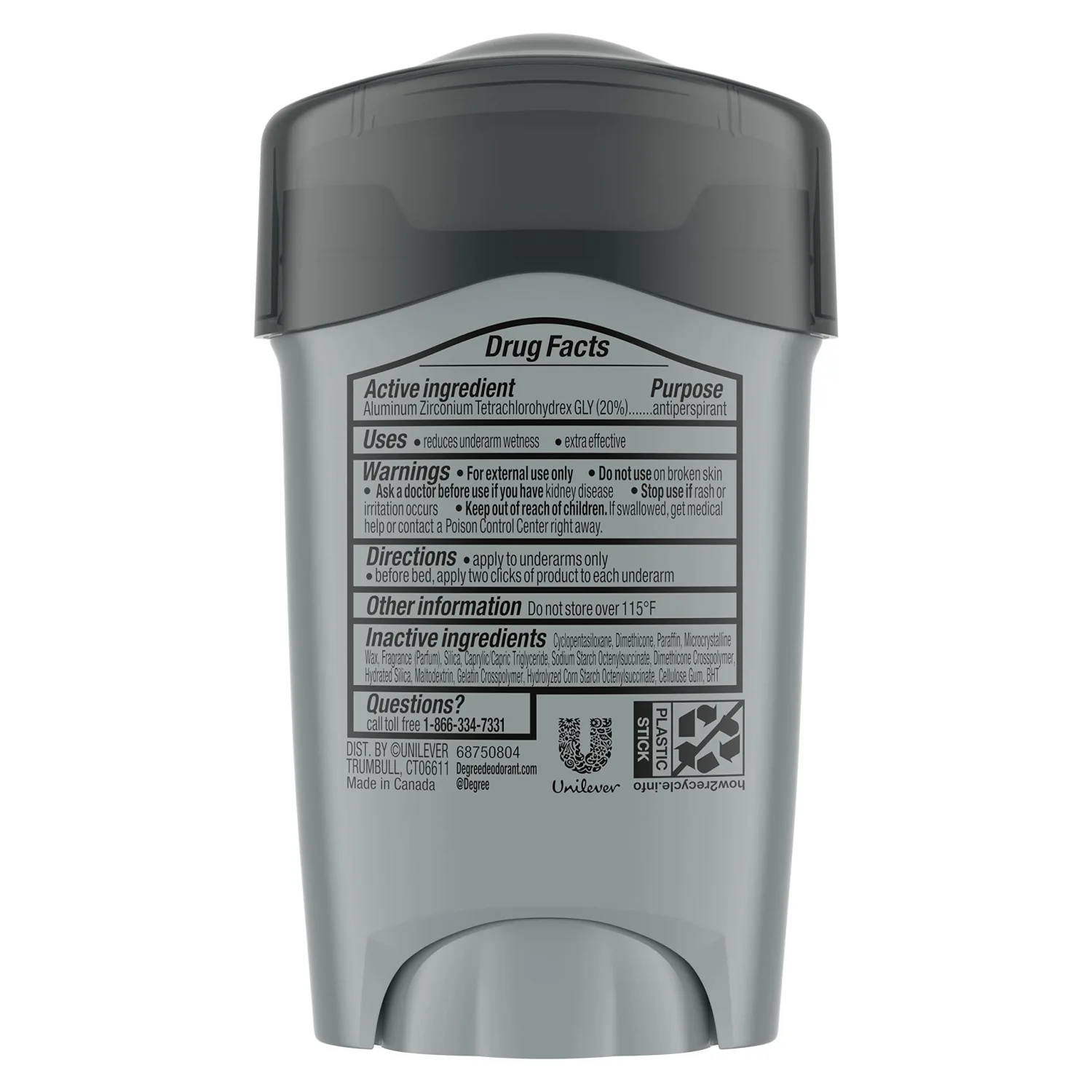 Degree Men Clinical Protection Antiperspirant Deodorant, Clean, 1.7 oz