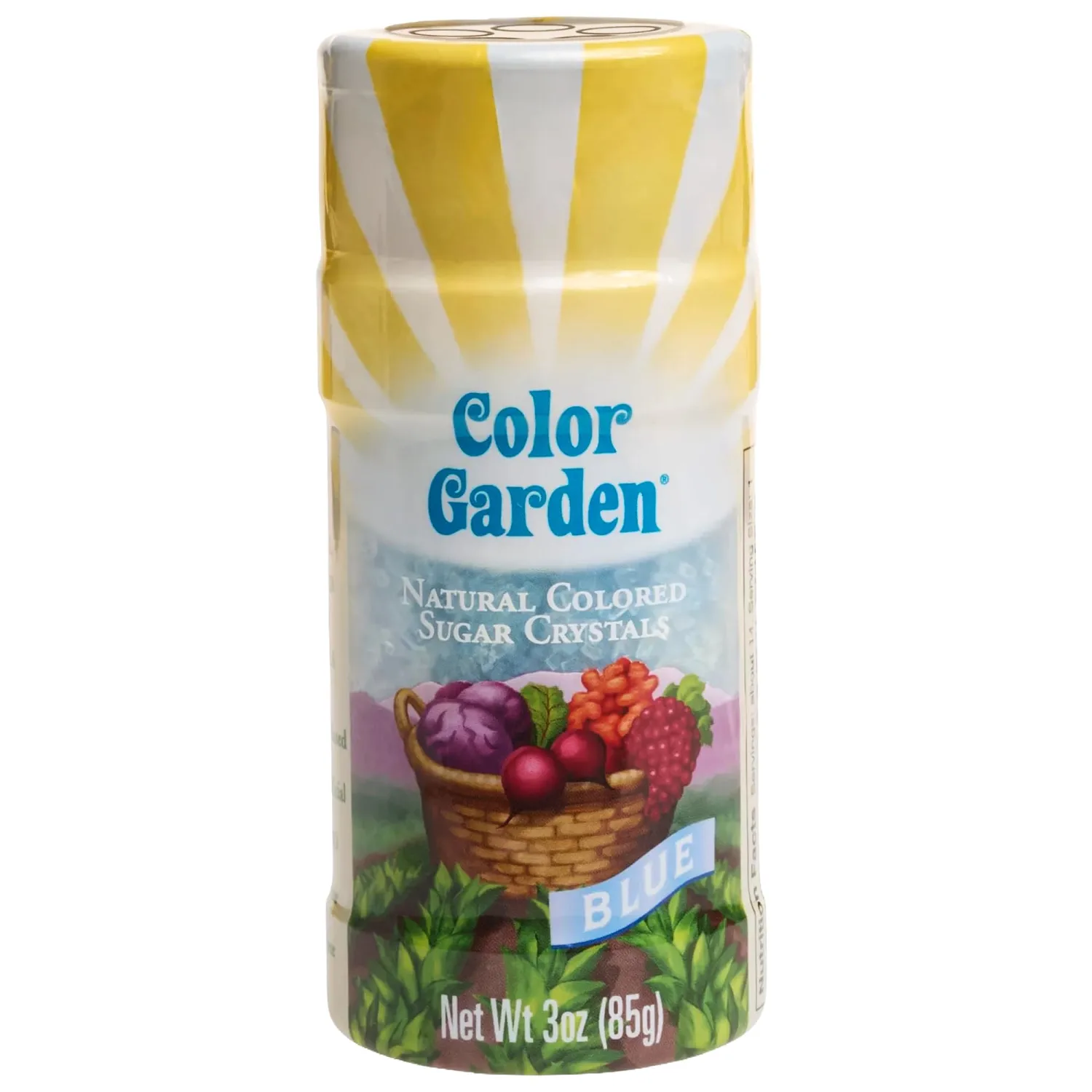 Color Garden Natural Blue Sanding Sugar Sprinkles for Baking, 3oz Vegan