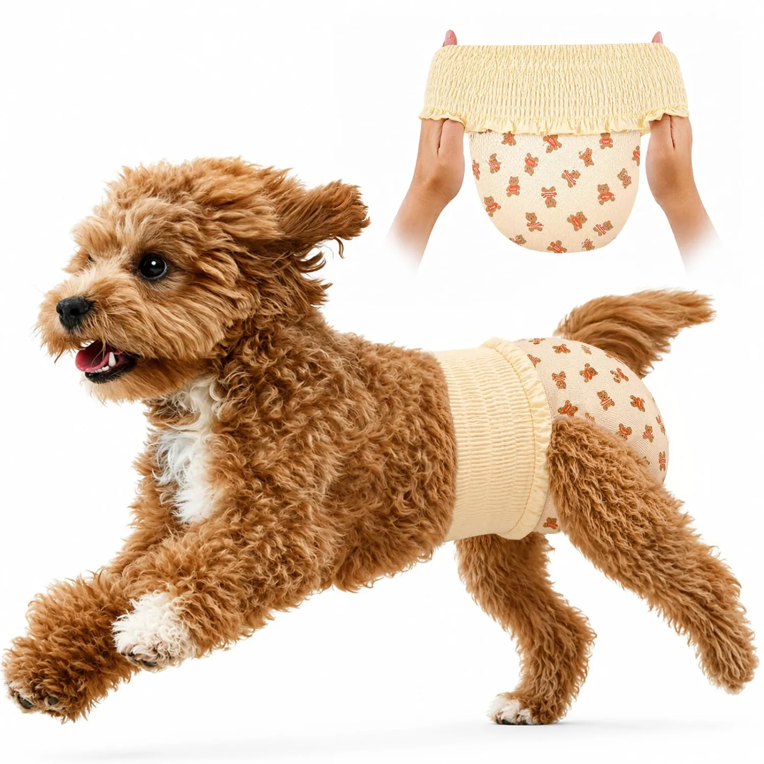 Dog Diapers Female, Disposable Diapers for Female Dog with Stretchy Waist