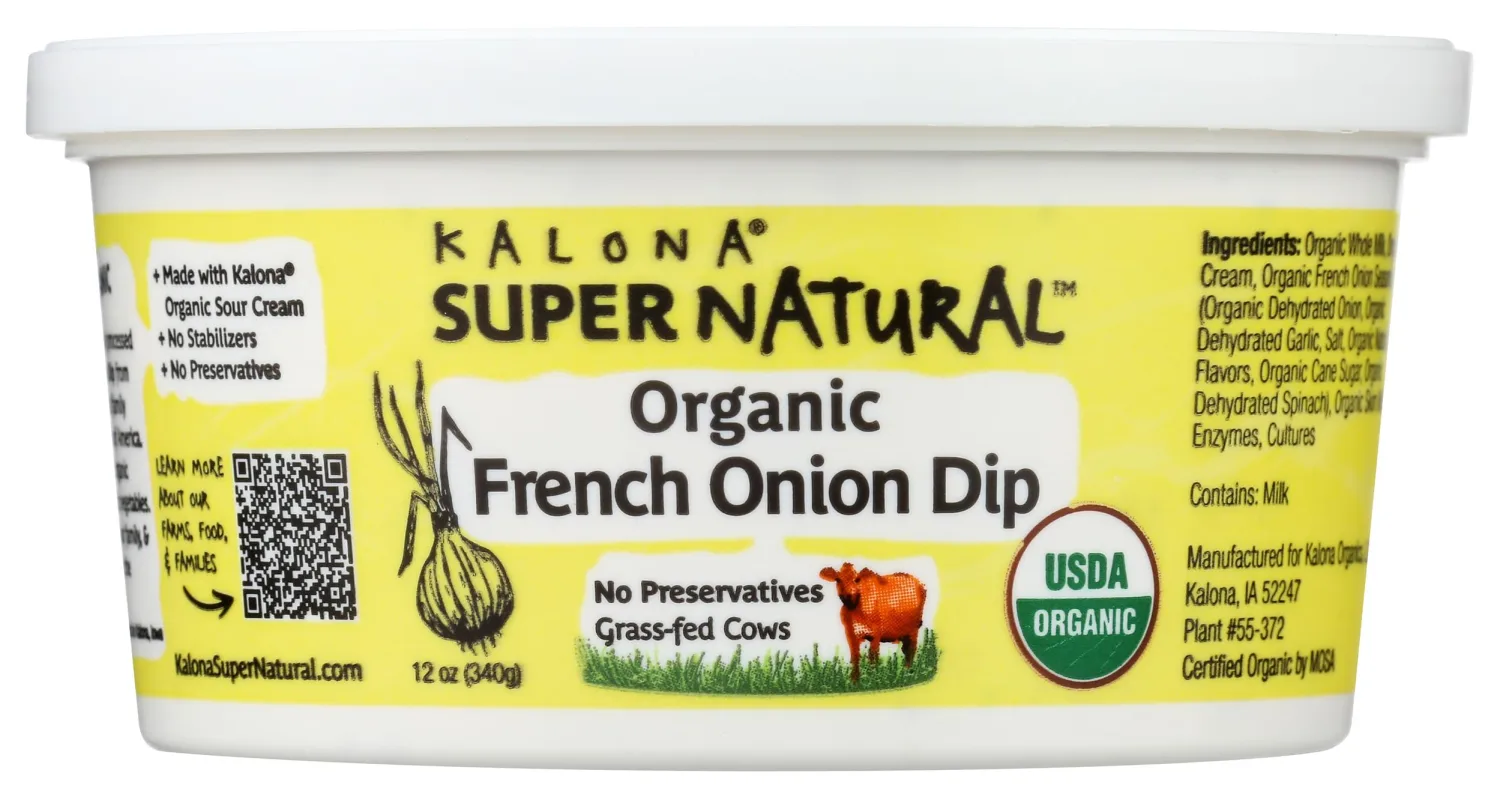 Kalona Supernatural Organic French Onion Dip, 12 OZ