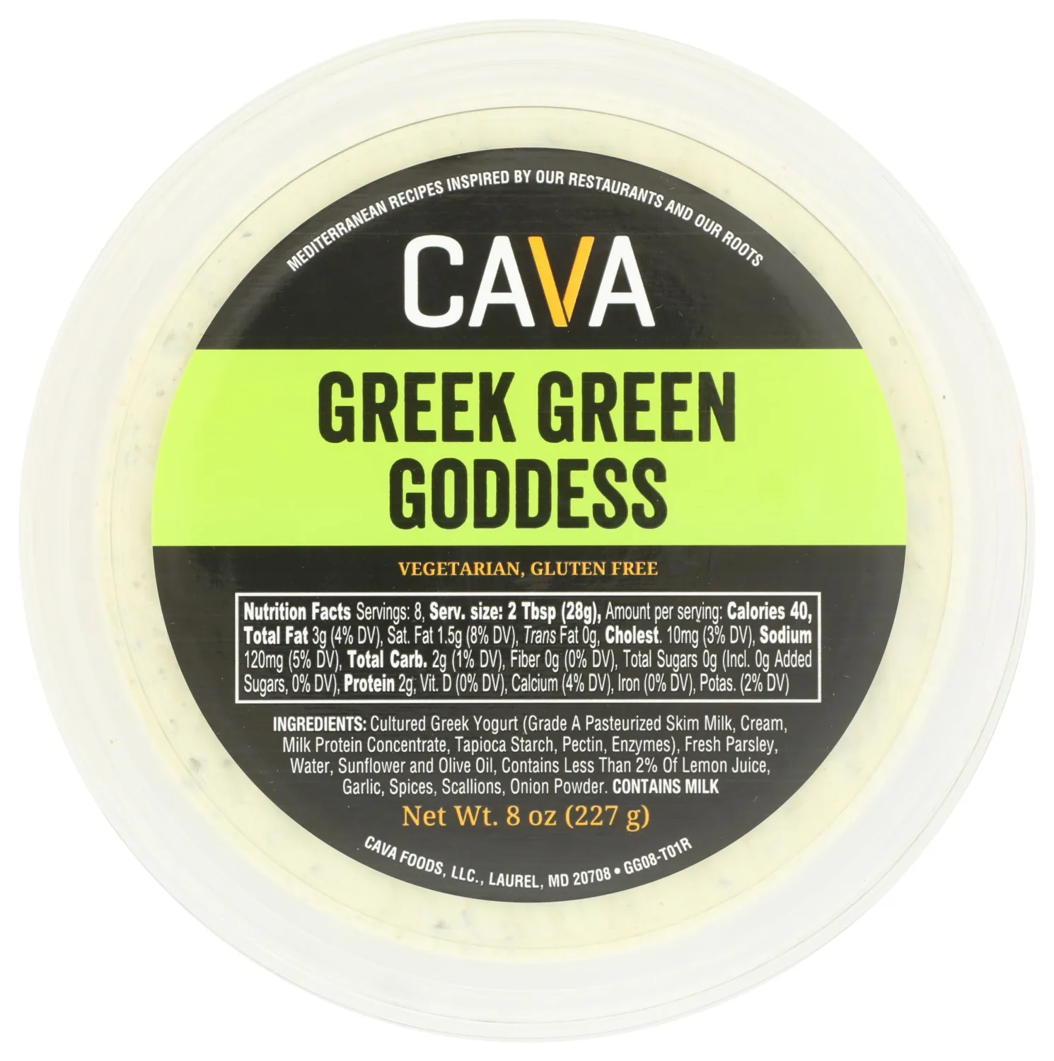 Cava Mezze Greek Green Goddess Dip, 8 OZ
