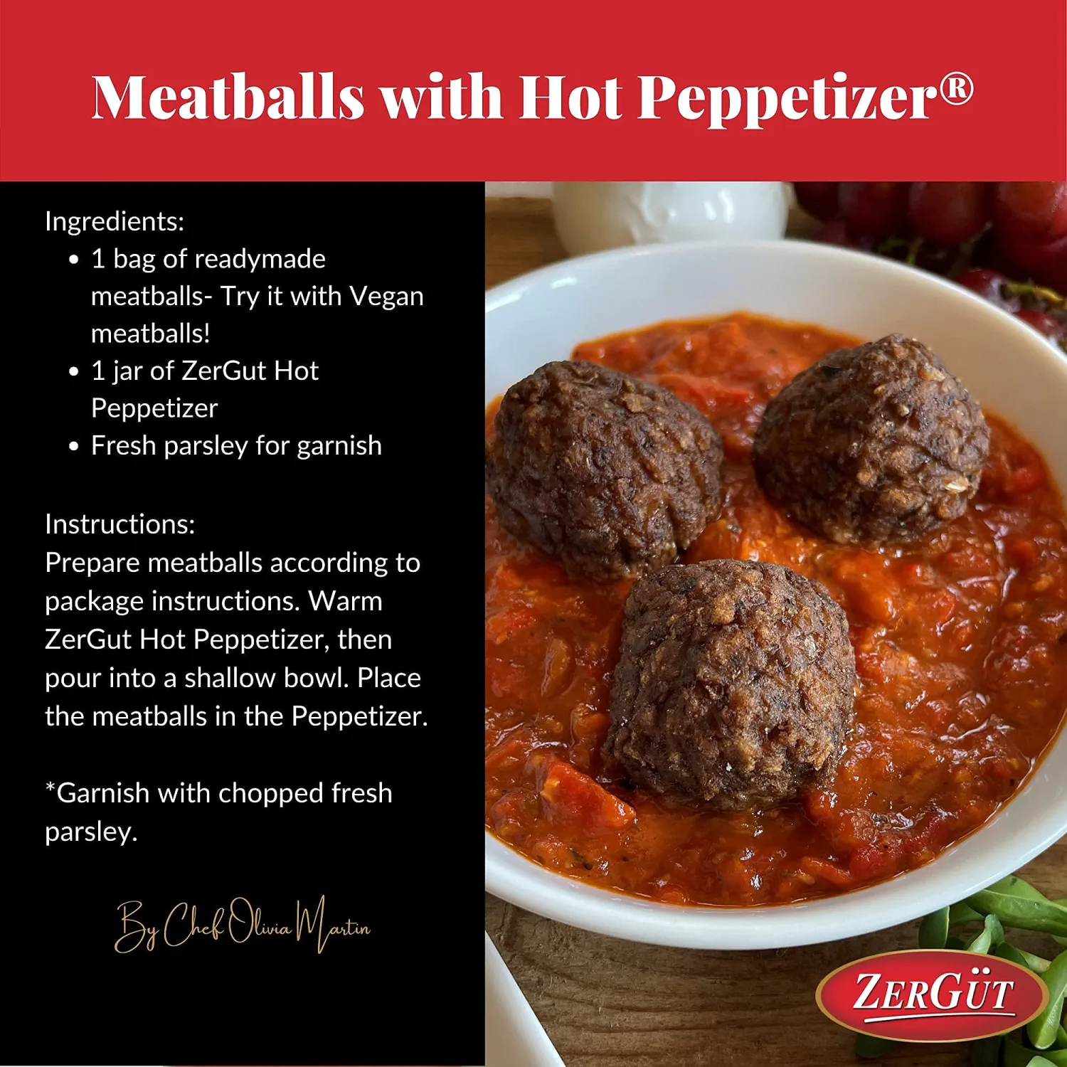 Zergut | Peppetizer Hot | Plant-Based Spread | Kosher | Vegan | No Artificial Colors, Additives, or Preservatives | 19oz / 540g Jar