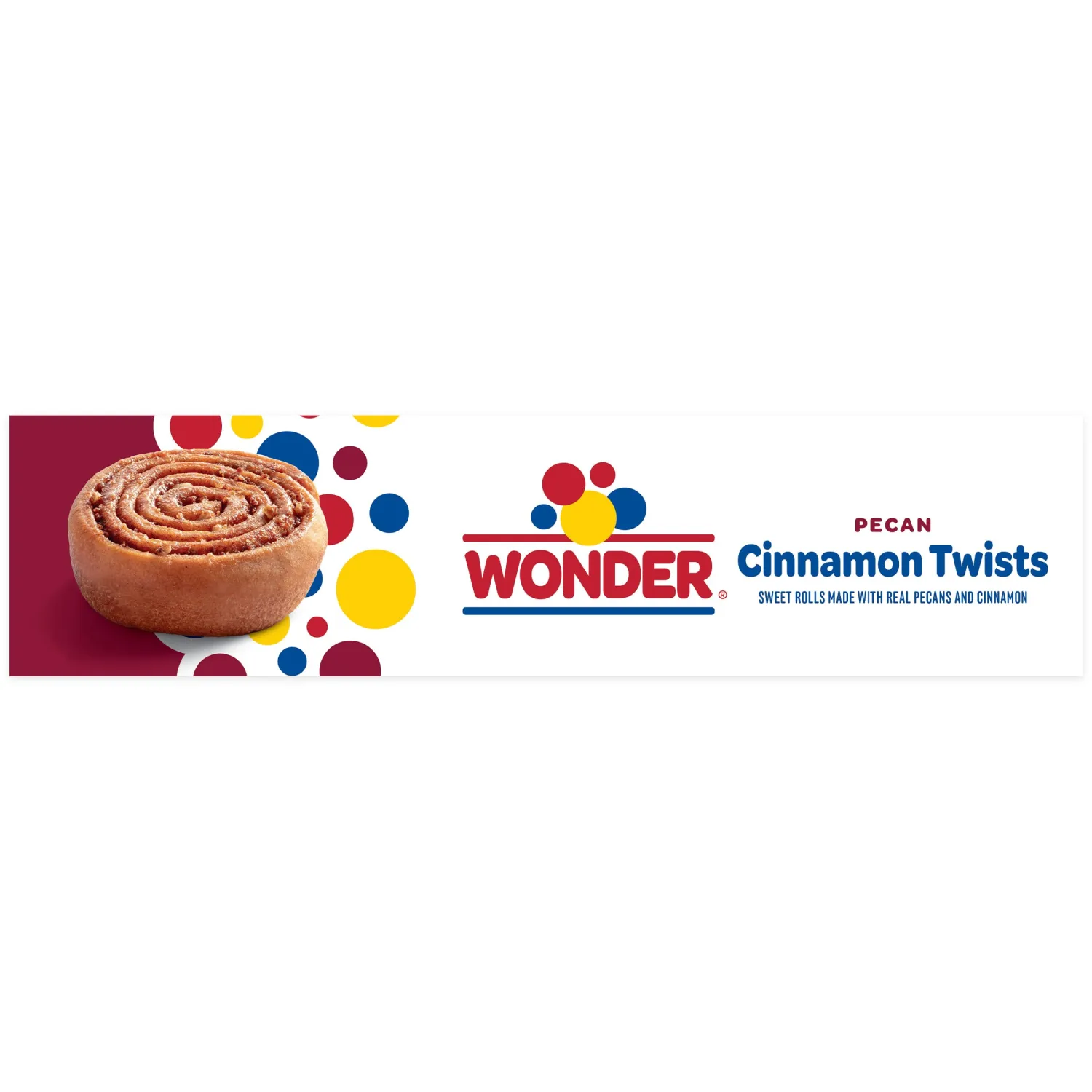 Wonder Cinnamon Twist, Individually Wrapped Cinnamon and Pecan Baked Pastry Rolls, 16 oz, 16 Count