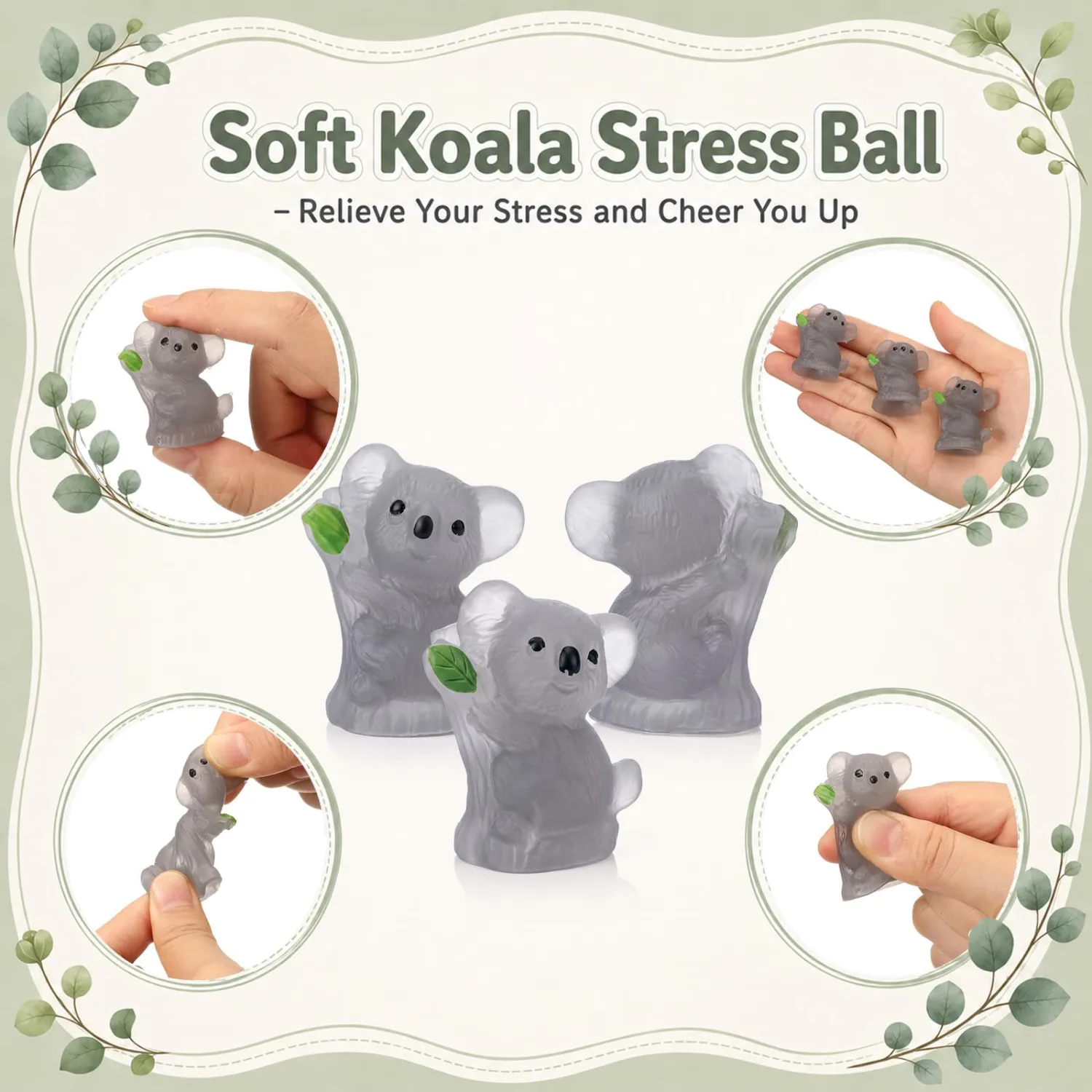 Thenshop 20 Pcs Positive Gifts Koala Balls Australian Animal Party Favors