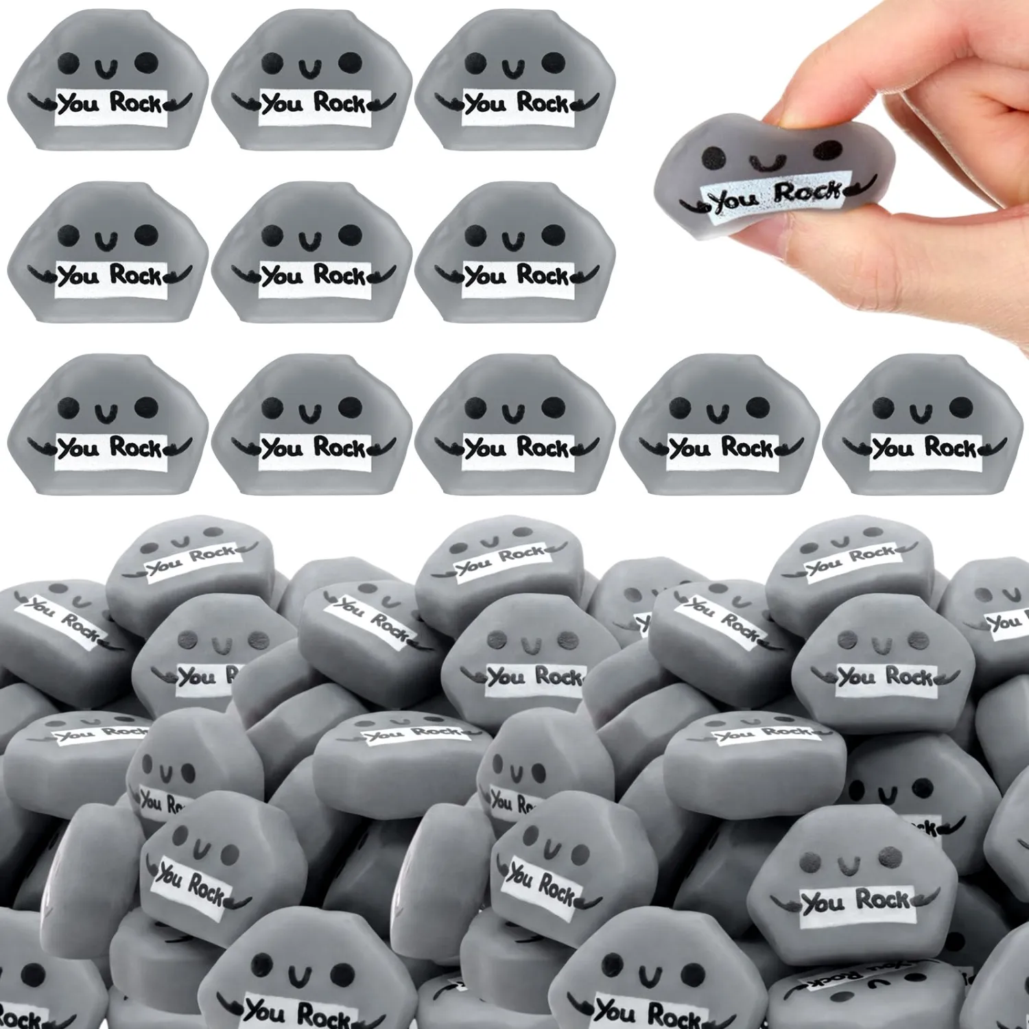 Thenshop 30 Pcs You Rock Stone Relief Favor Gifts