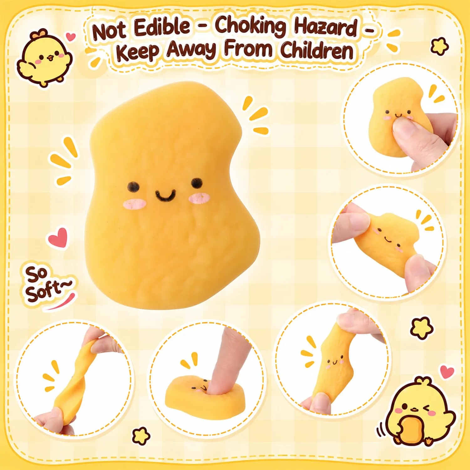 Thenshop 20 Pcs Chicken Nugget Balls Food Party Favors Inspirational Gifts