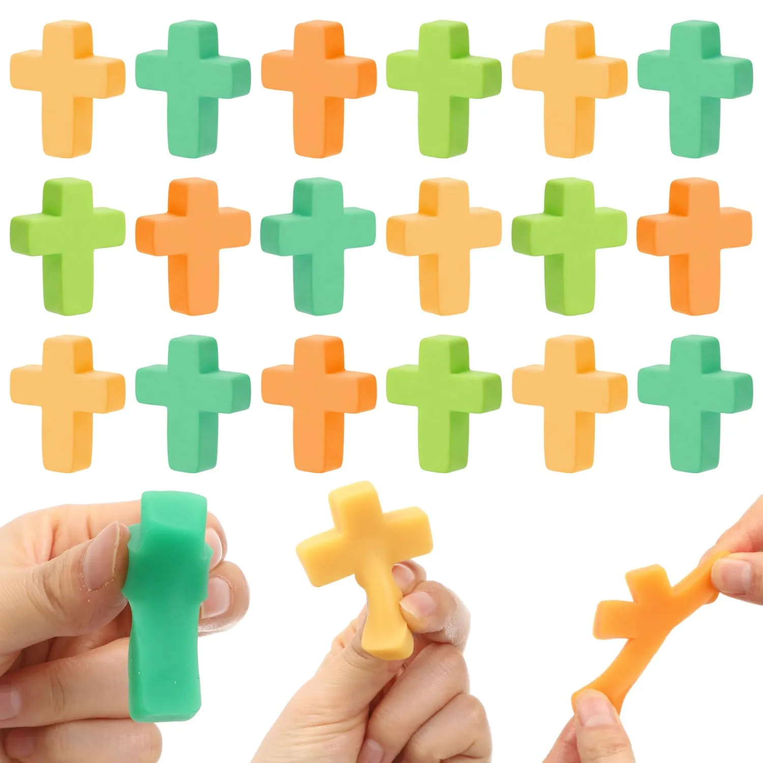 Thenshop 24 Pcs Thanksgiving Fall Cross Fidget Relief Favor for Party