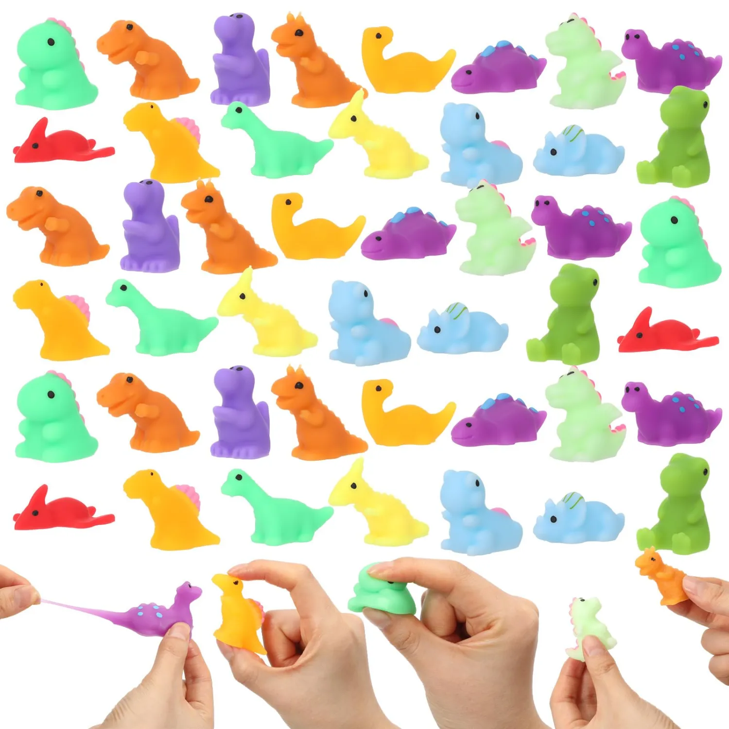 Thenshop 30 Pcs Dinosaur Balls 15 Assorted Styles