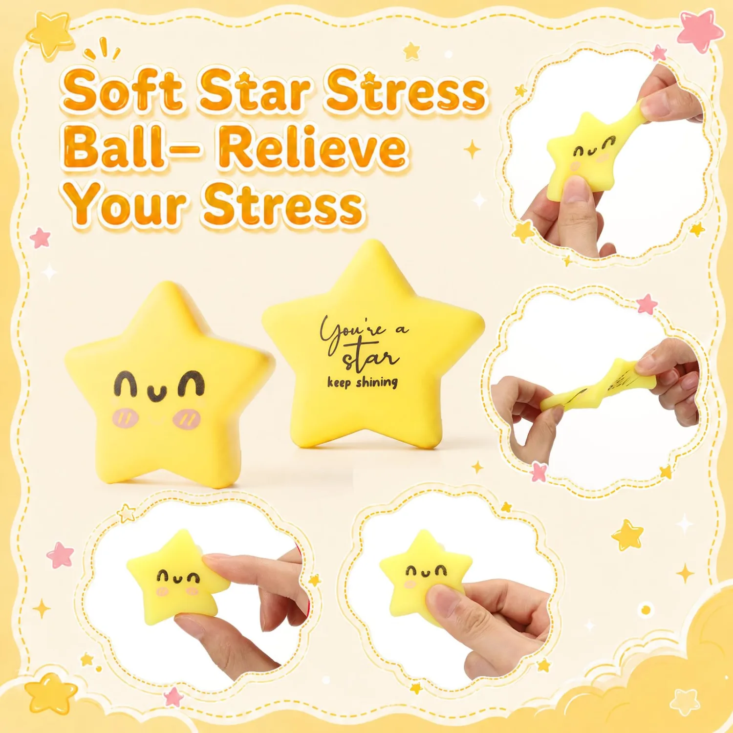 Thenshop 20 Pcs Star Balls Inspirational Appreciation Gifts