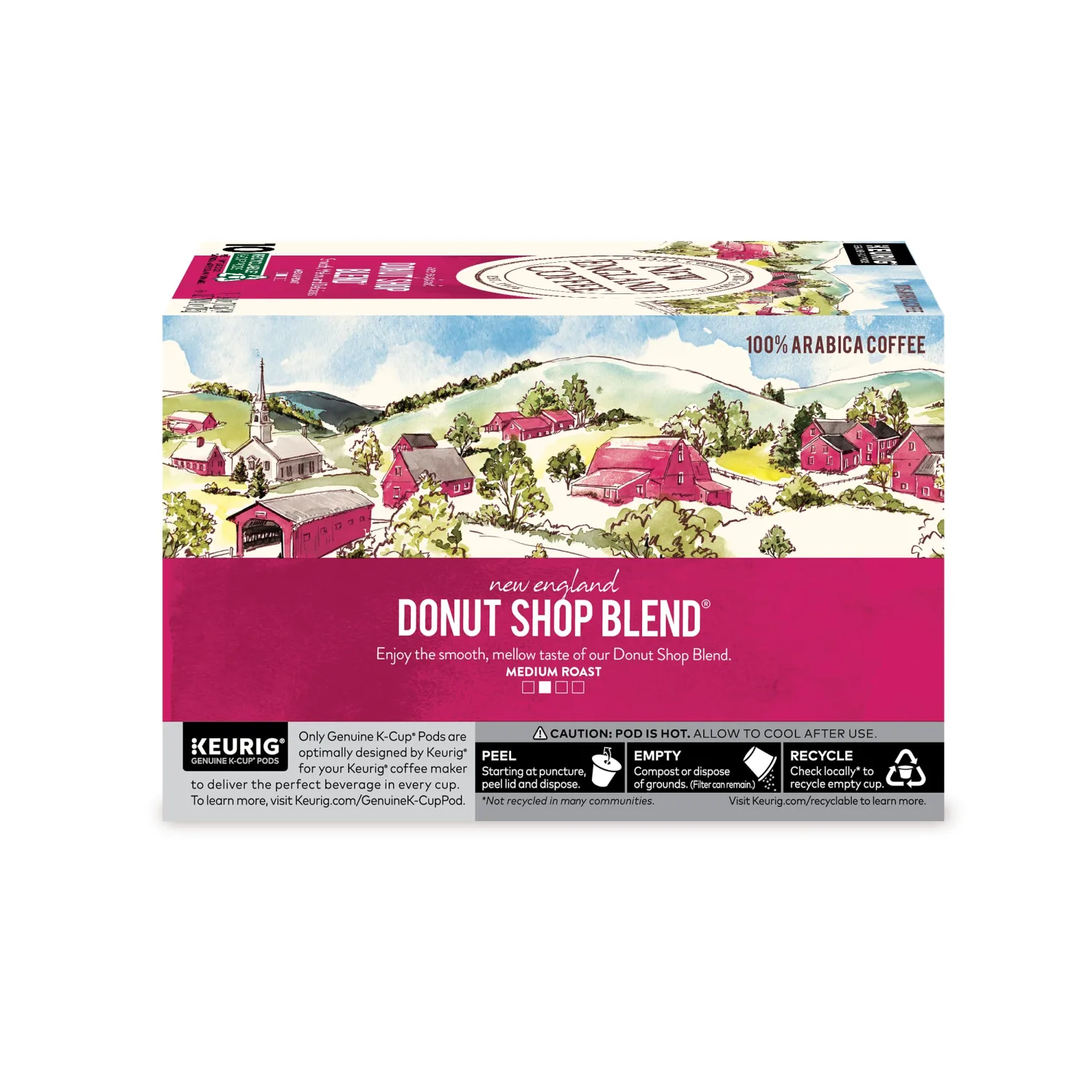 New England Coffee Donut Shop Blend Single Serve Pods 10 Count (Pack of 1)