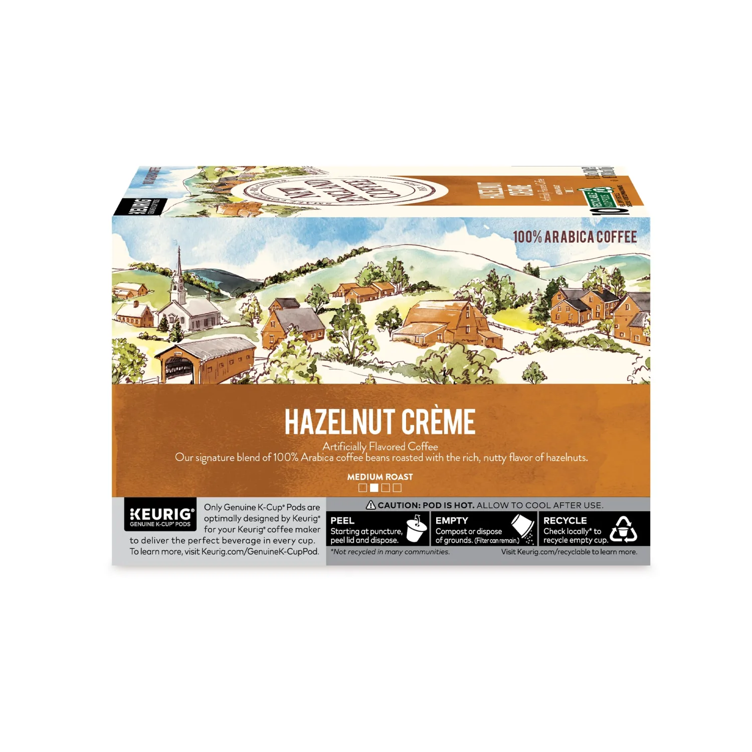 New England Coffee Hazelnut Crème Single Serve Pods 10 Count (Pack of 1)