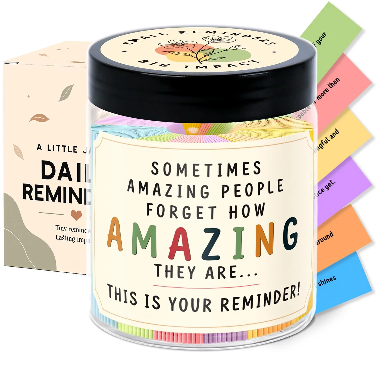 Positive Affirmations Jar - You Are Awesome Gifts For Women