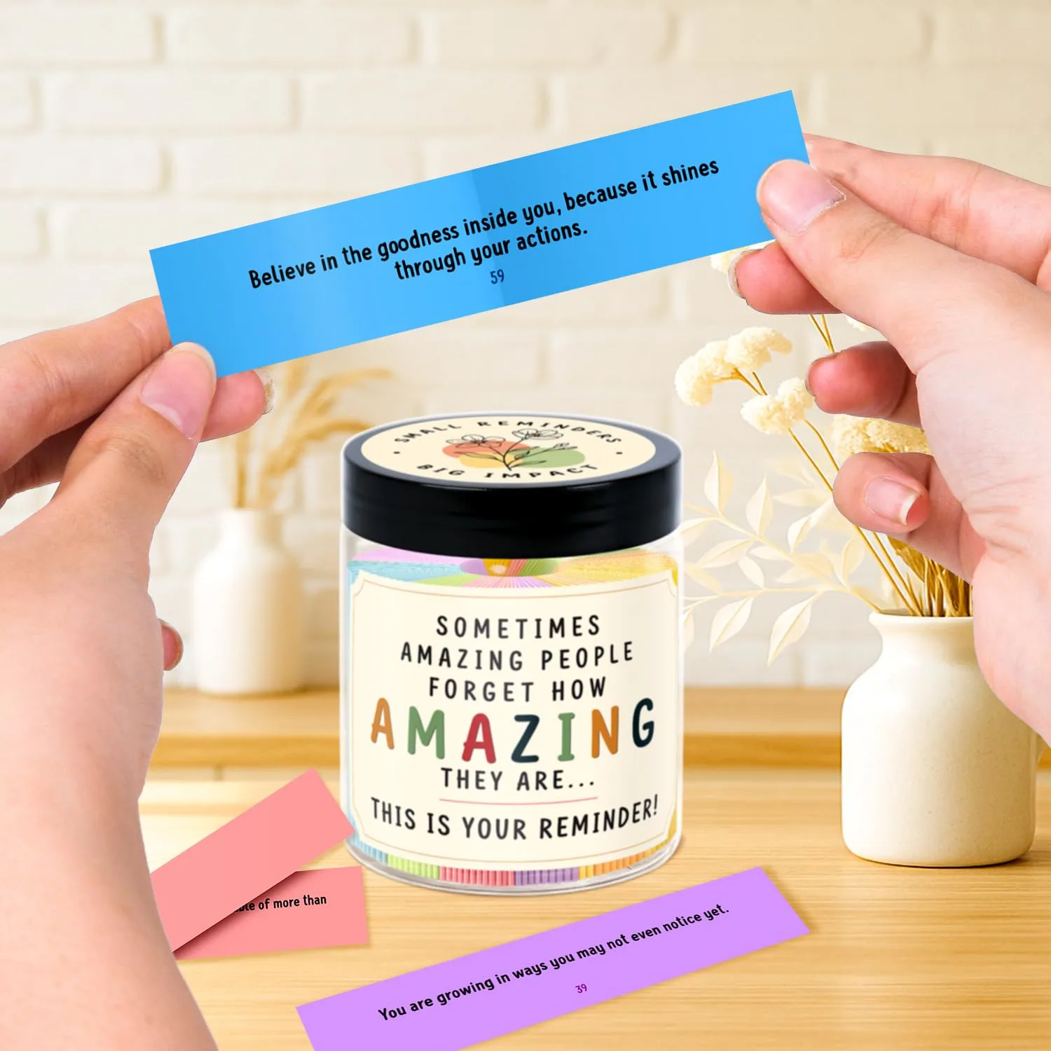 Positive Affirmations Jar - You Are Awesome Gifts For Women