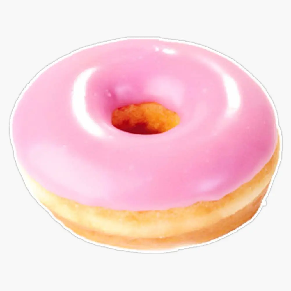 Pink Donut Sticker Vinyl Bumper Sticker Decal Waterproof 5"