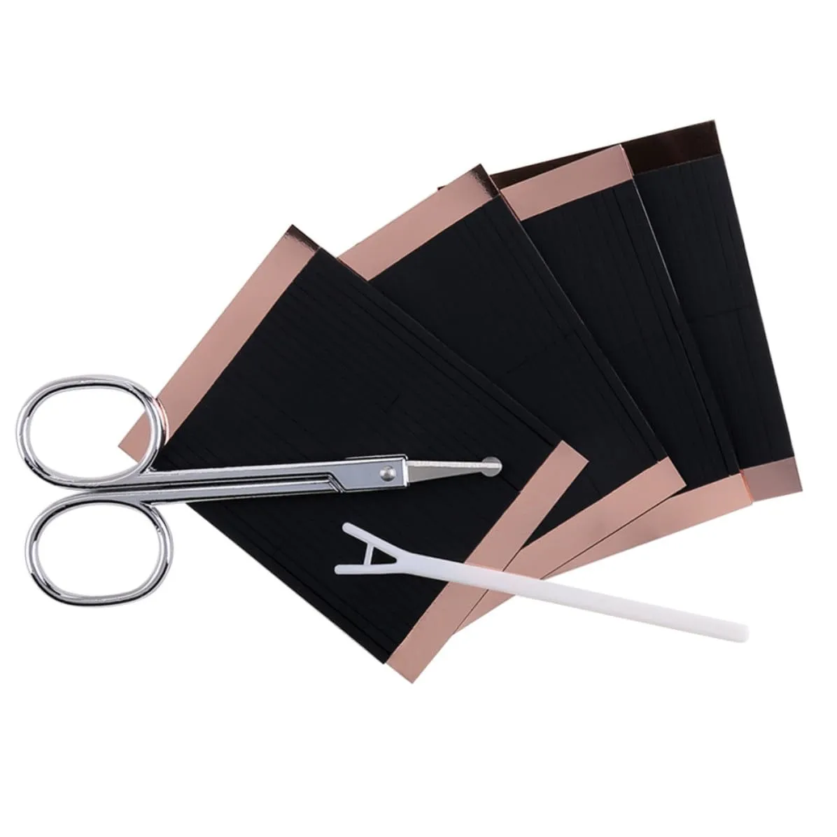 208-count Double Eyelid Sticker Fiber Strip, Invisible Black