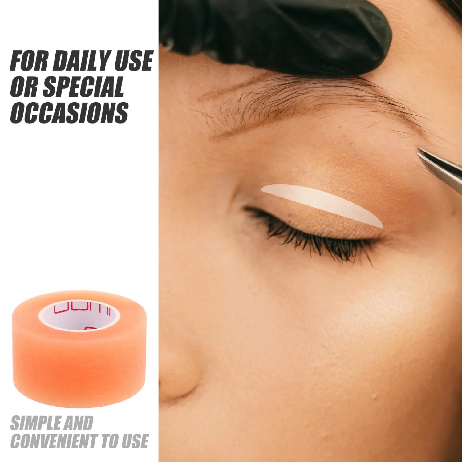 Invisible Double Eyelid Tape 1 Roll PE Skin Tone for Droopy Eyelids